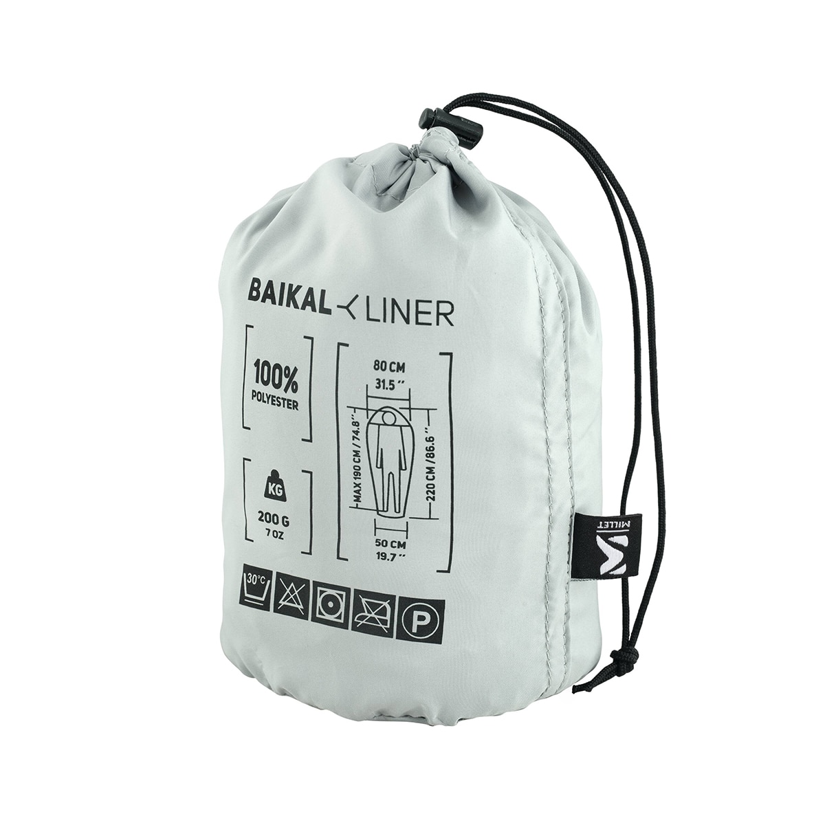 Sacos de Dormir Baikal Liner Cinzento-2