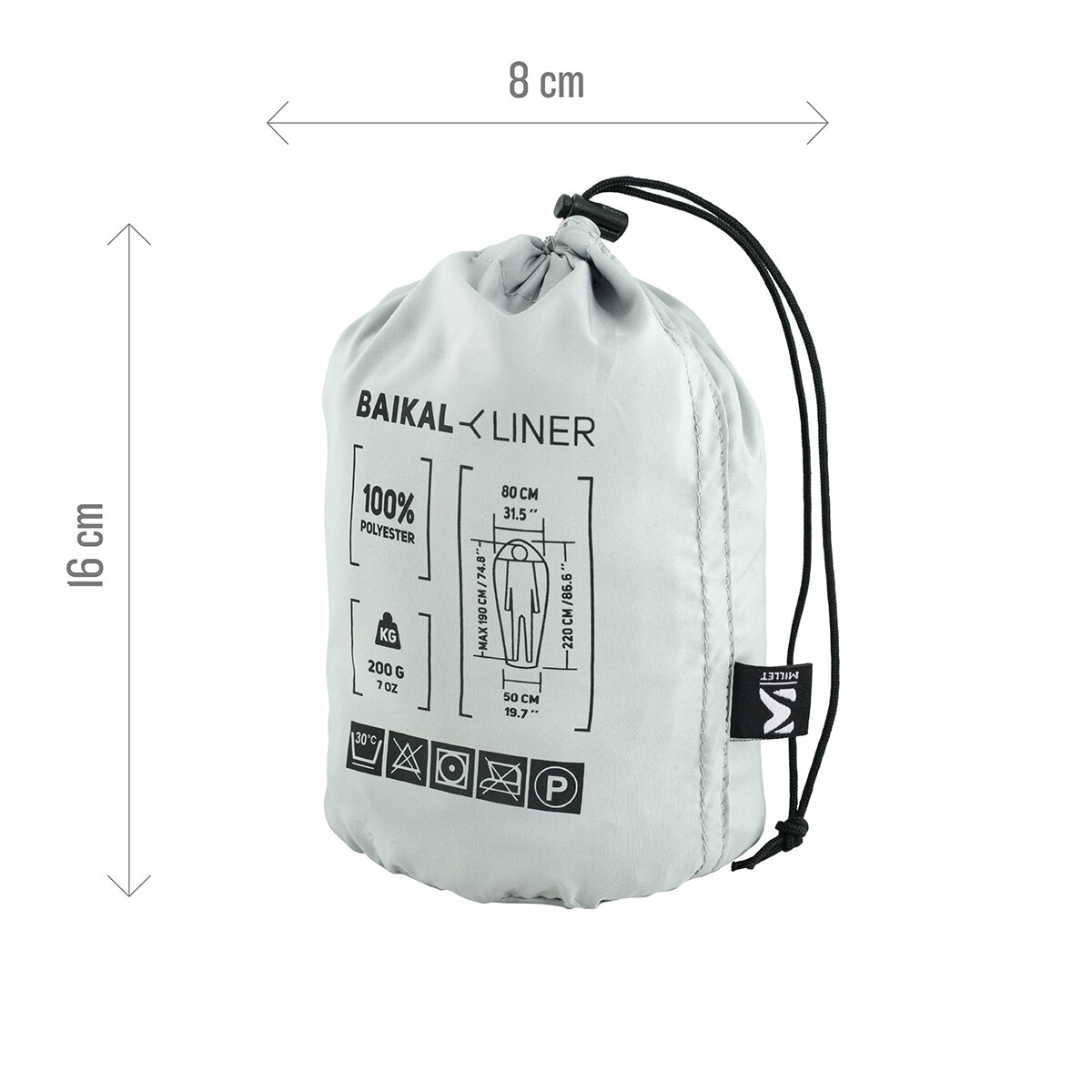 Sacos de Dormir Baikal Liner Cinzento-4