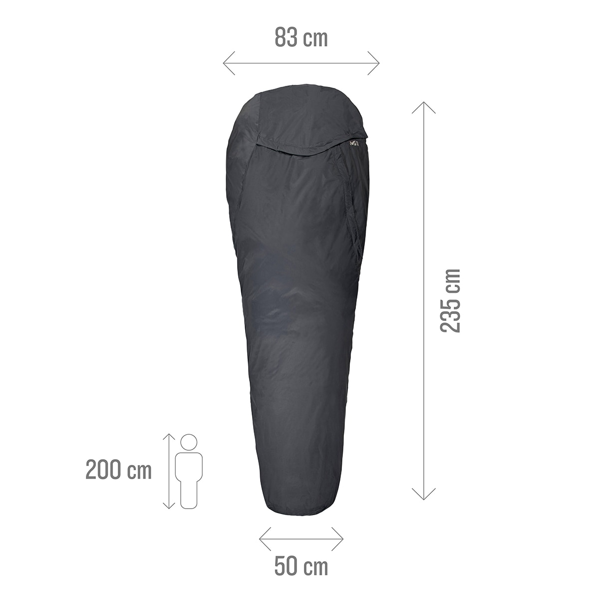 Saco de Dormir Bivy Preto-4