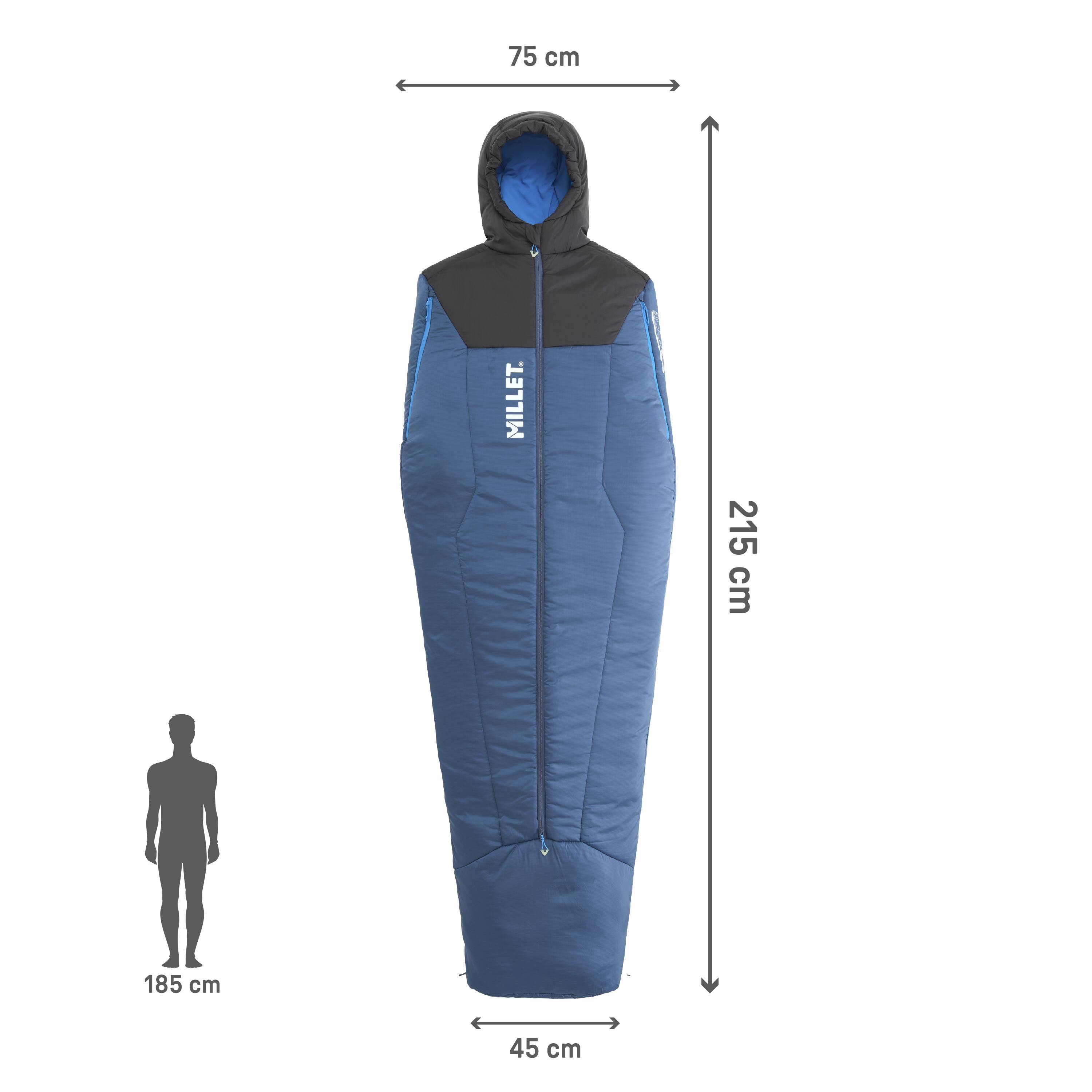 Saco de Dormir Bossons 5° Reg Azul-marinho-4