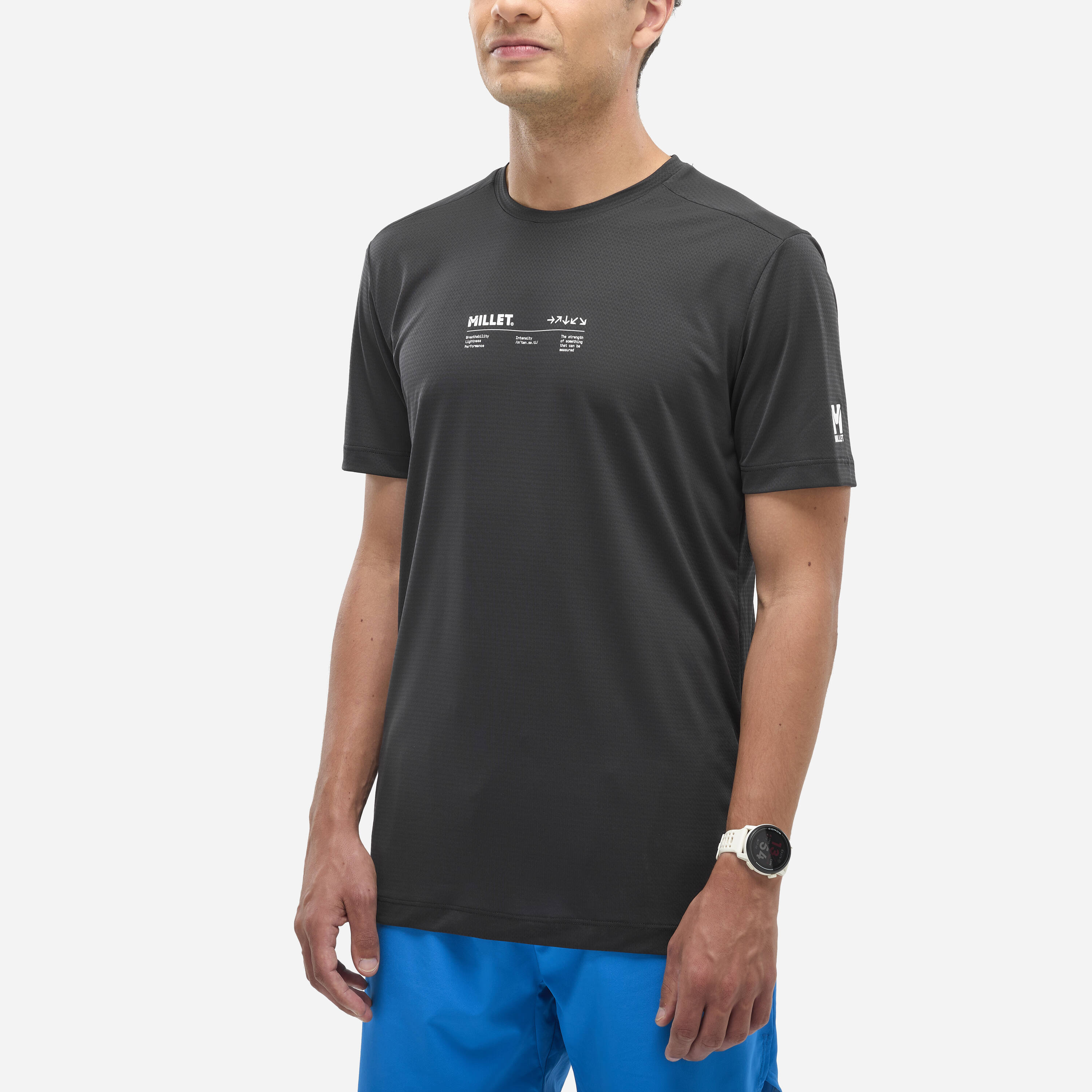 Camiseta de Hombre INTENSE ESSENTIAL TS SS M Millet - Negro Negro-3