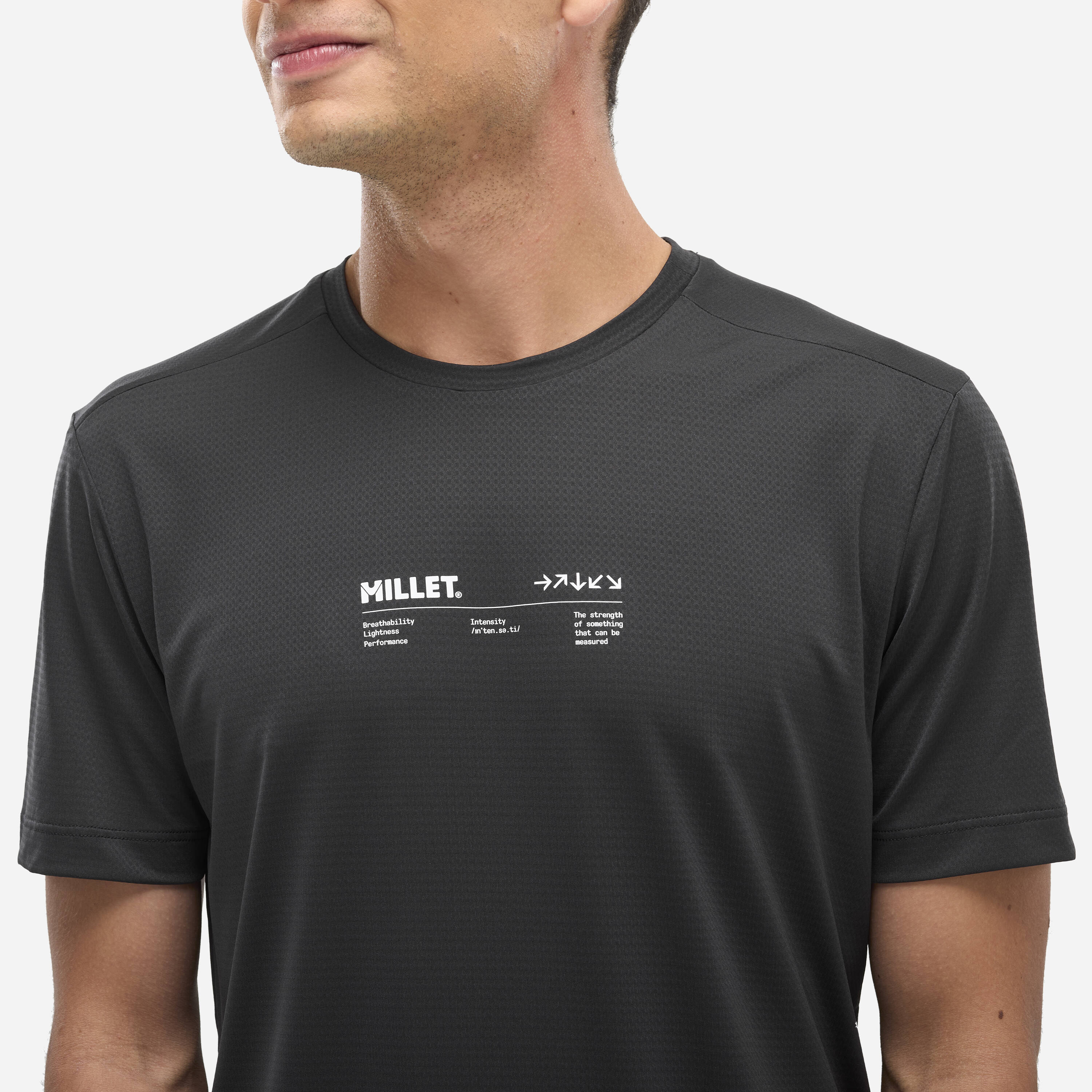 Camiseta de Hombre INTENSE ESSENTIAL TS SS M Millet - Negro Negro-5