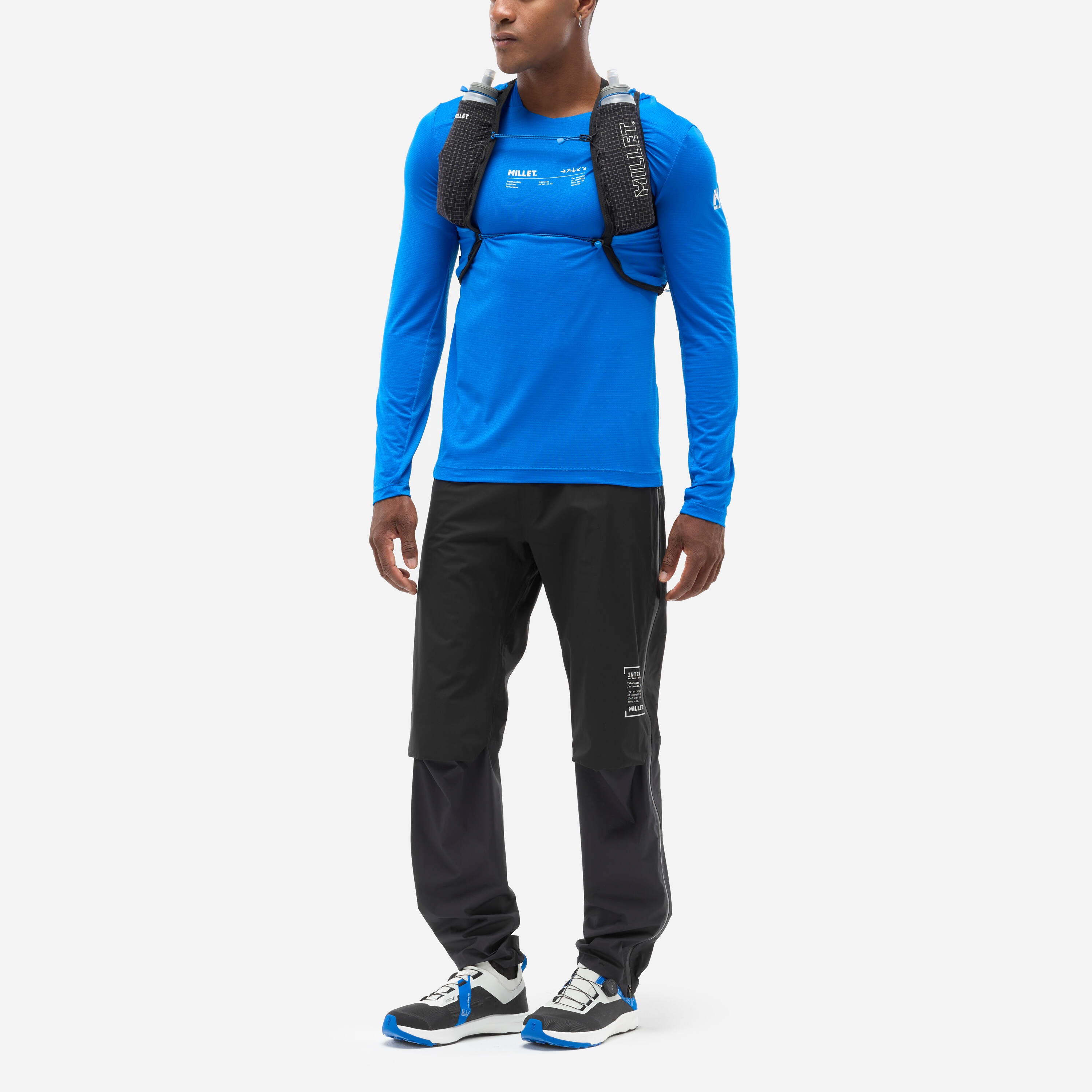 Camiseta de Hombre INTENSE TS LS M Millet - Azul Azul-2