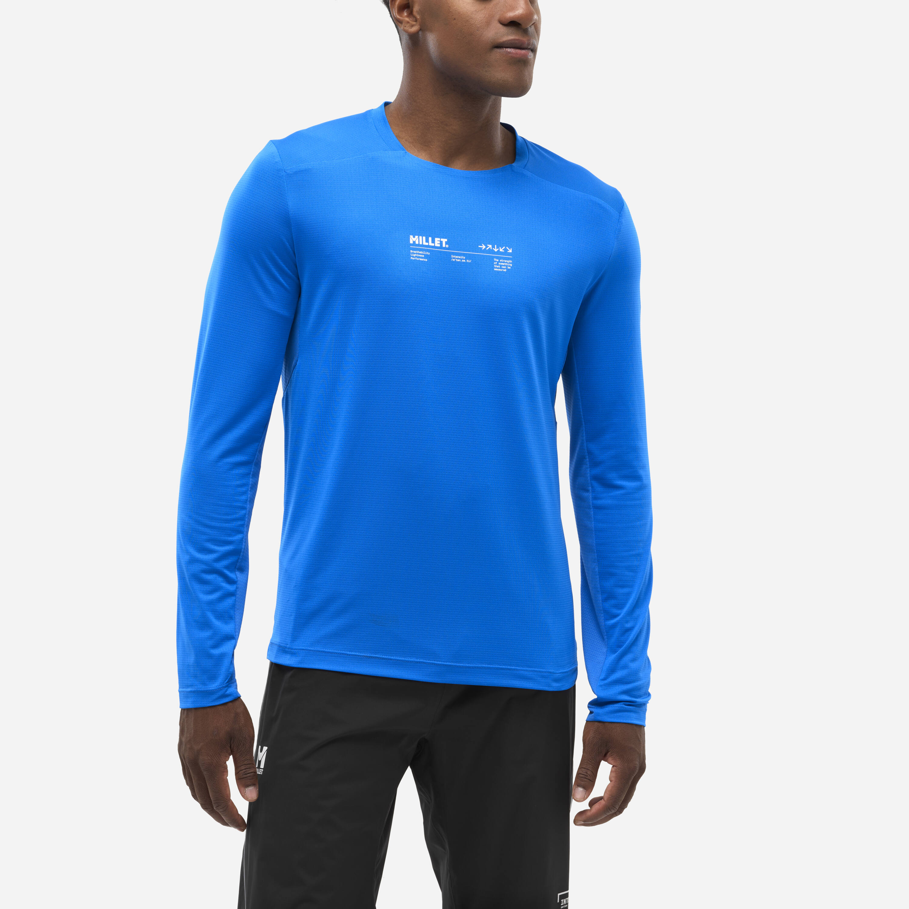 Camiseta de Hombre INTENSE TS LS M Millet - Azul Azul-3