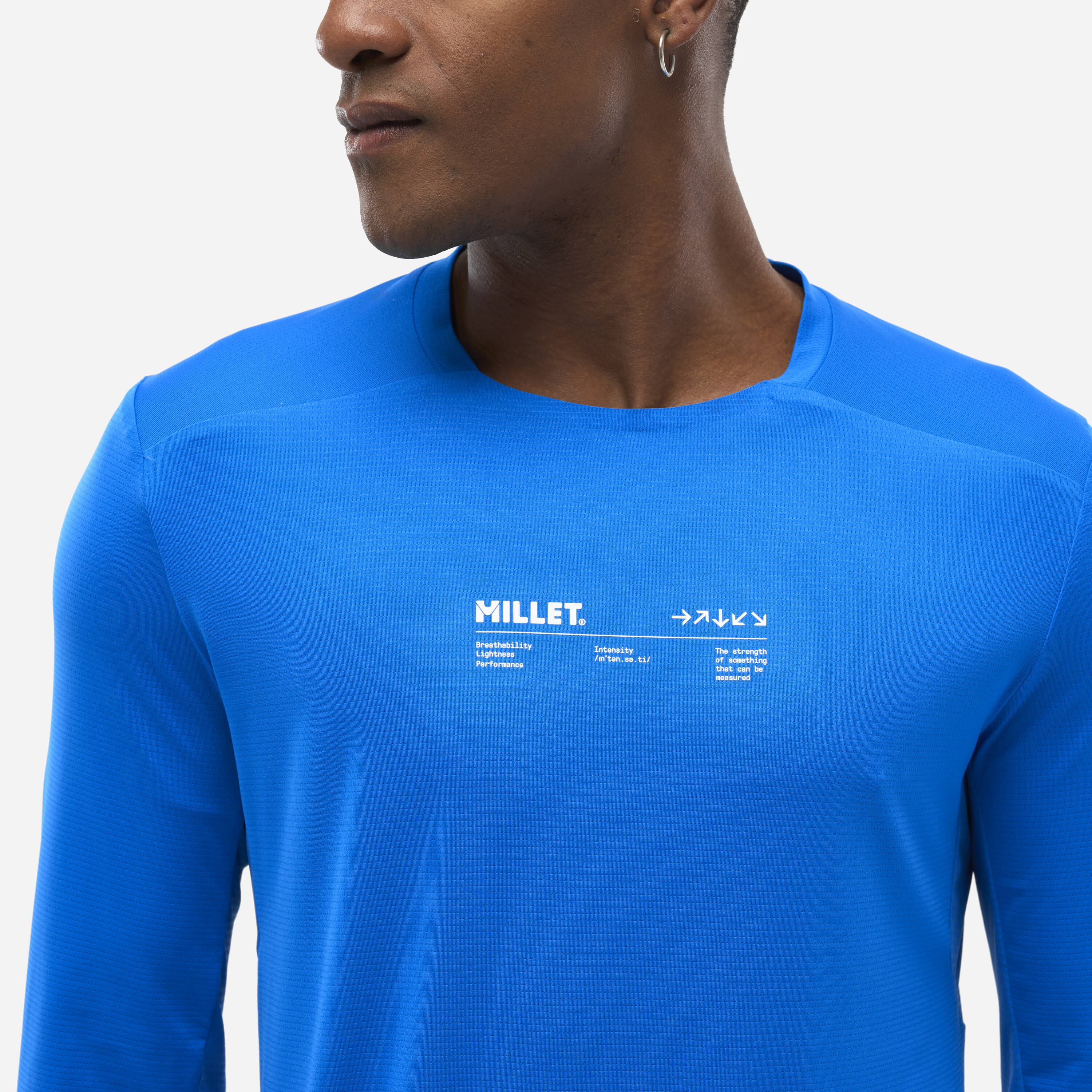 Camiseta de Hombre INTENSE TS LS M Millet - Azul Azul-5