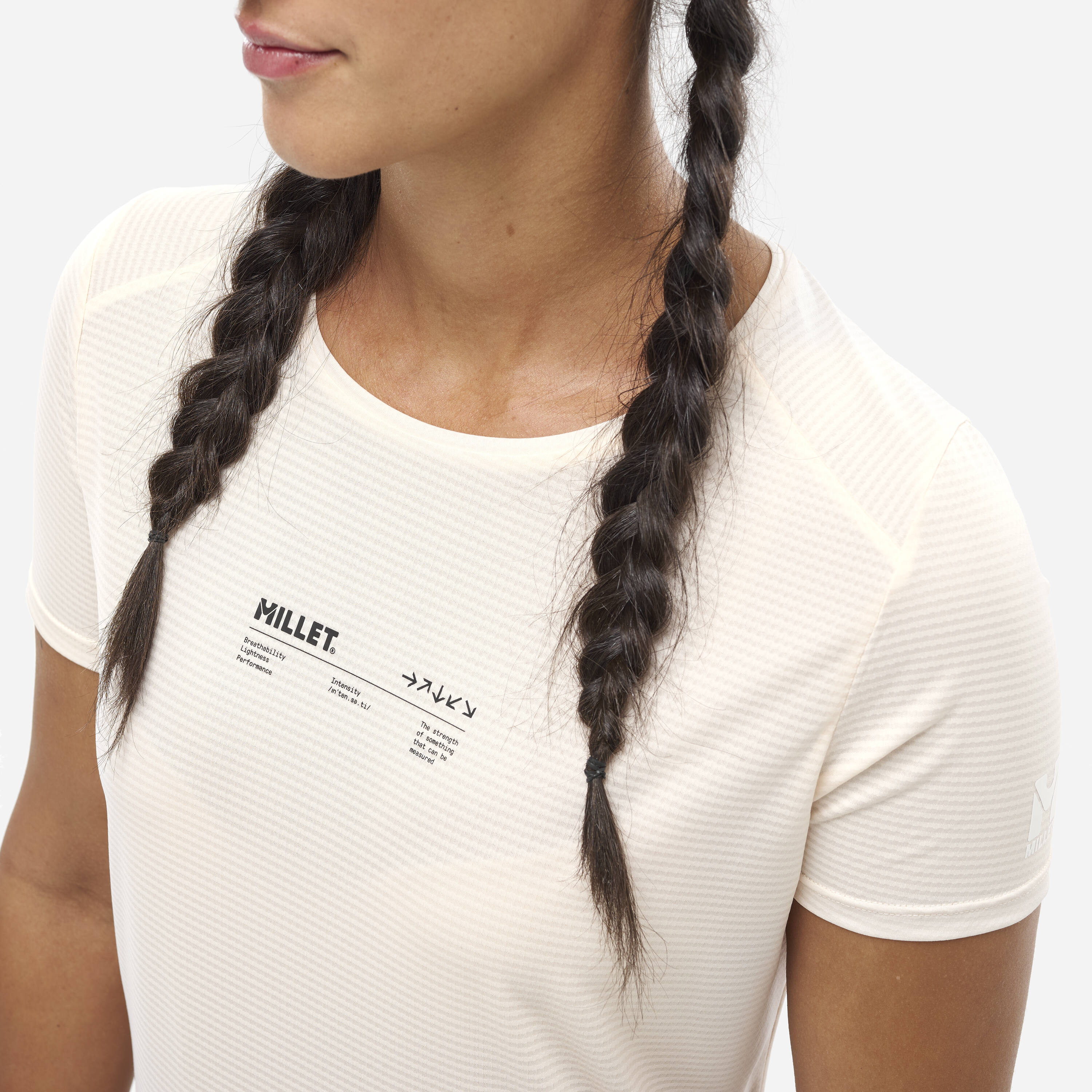 Camiseta de Mujer INTENSE ESSENTIAL TS SS W Millet - Beige Beige-5