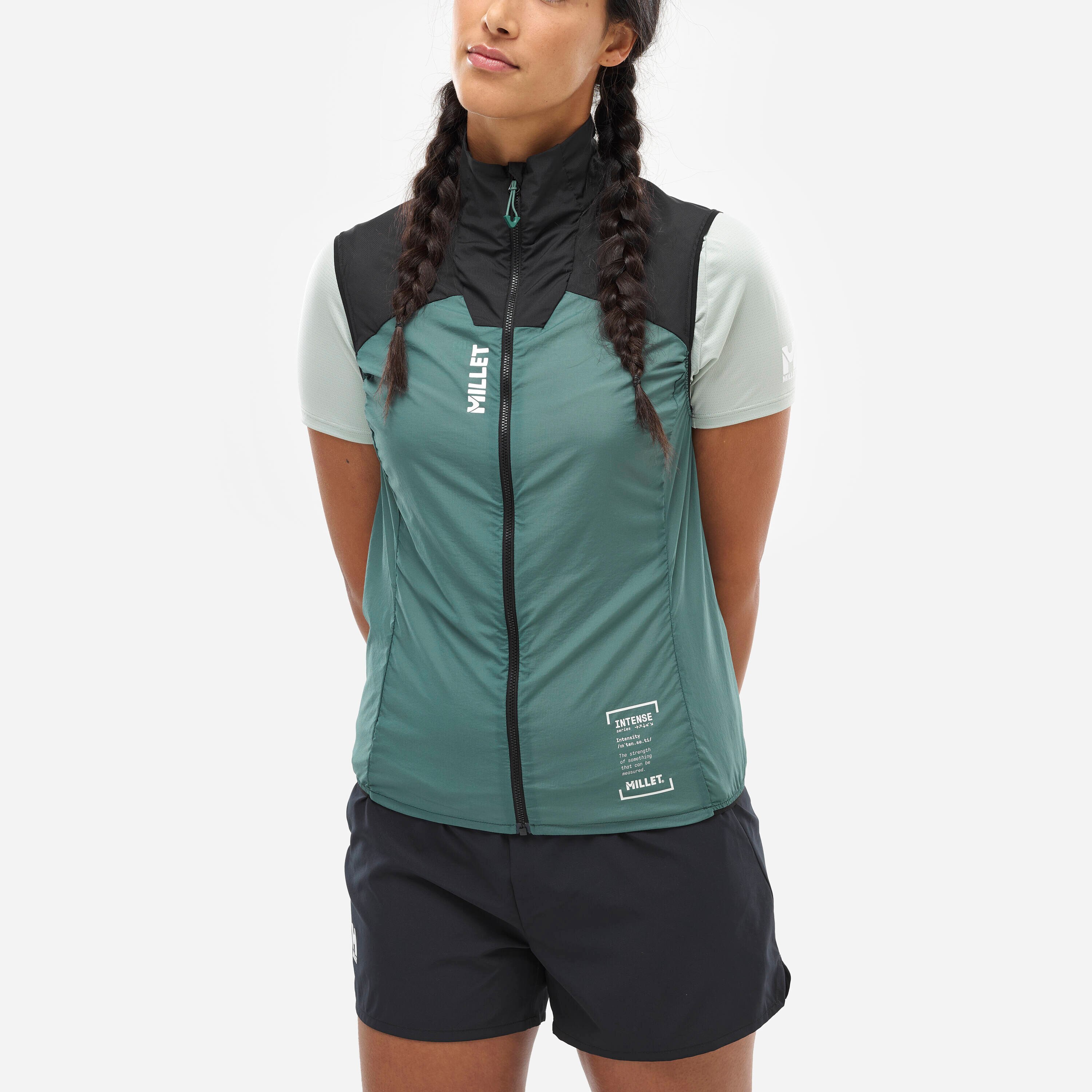Chaleco INTENSE WINDBREAKER VEST W Mujer - Verde Verde-1
