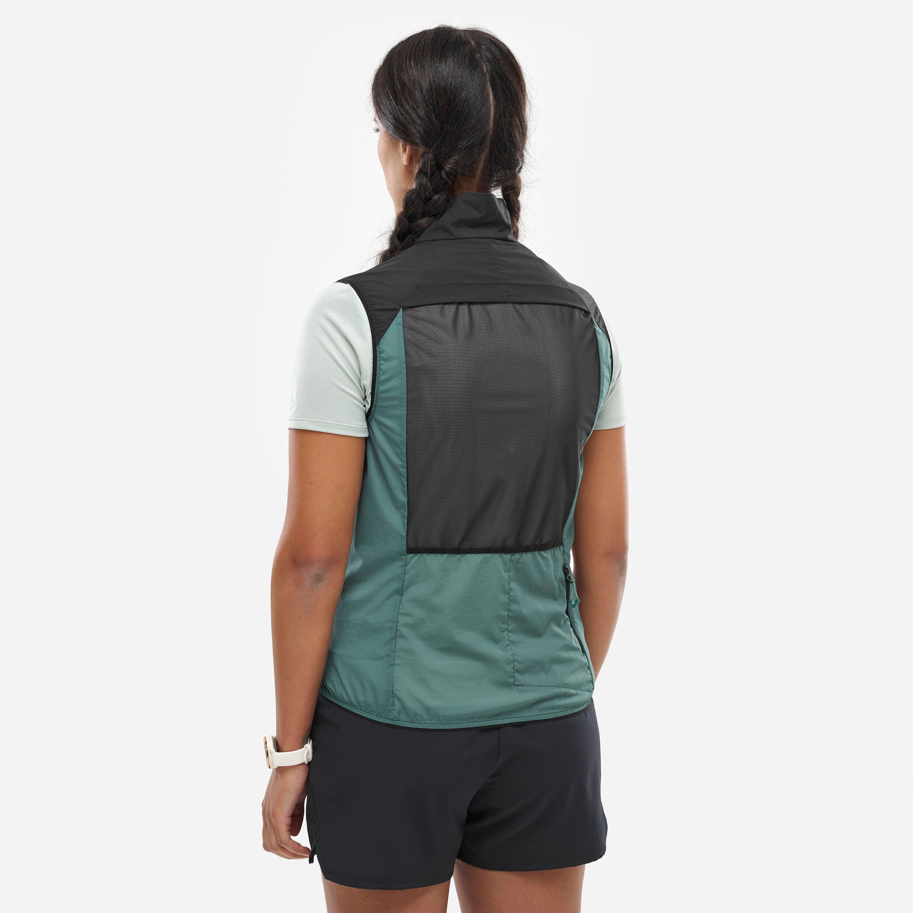 Chaleco INTENSE WINDBREAKER VEST W Mujer - Verde Verde-4