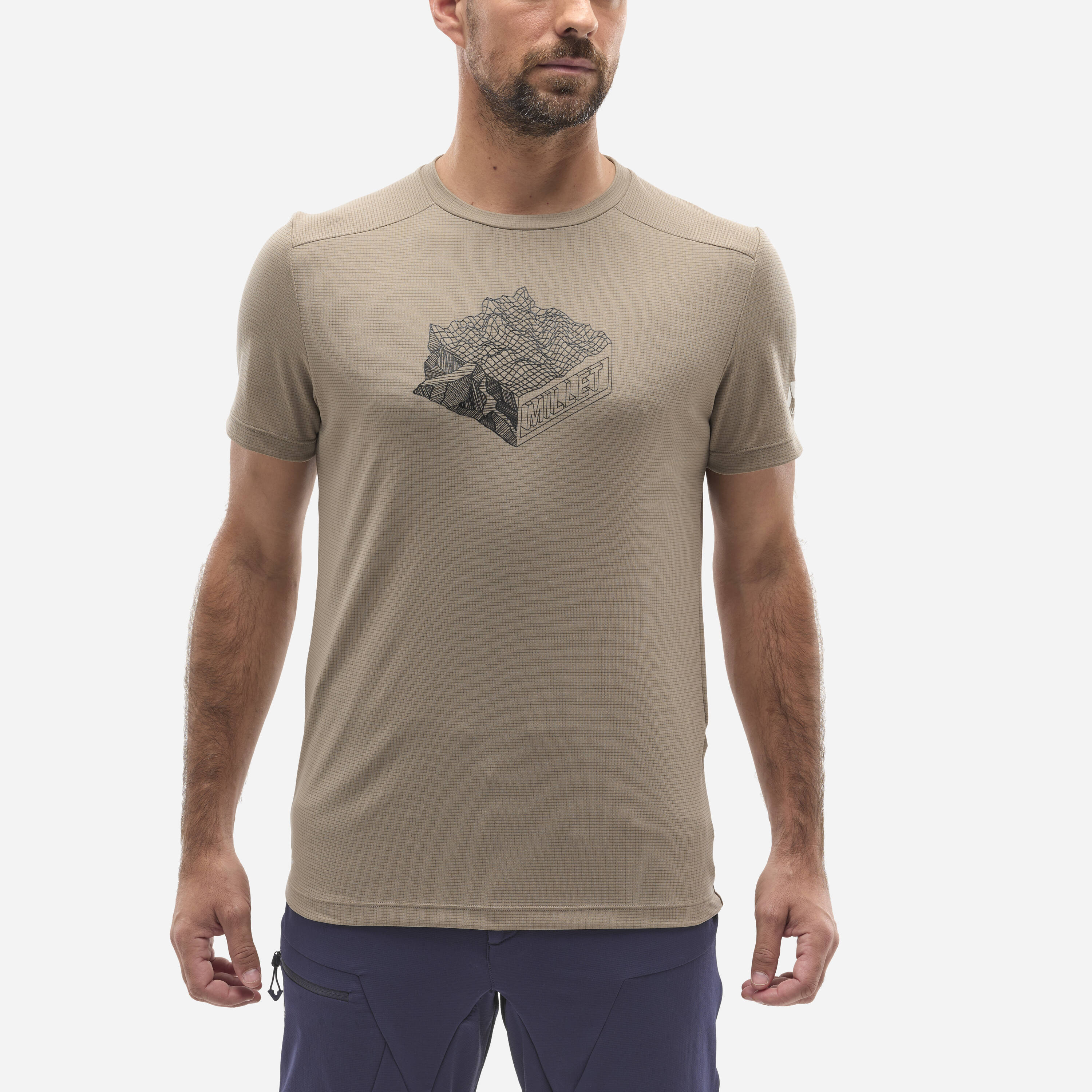 T-shirt Kamet Map TS SS M Bege-3