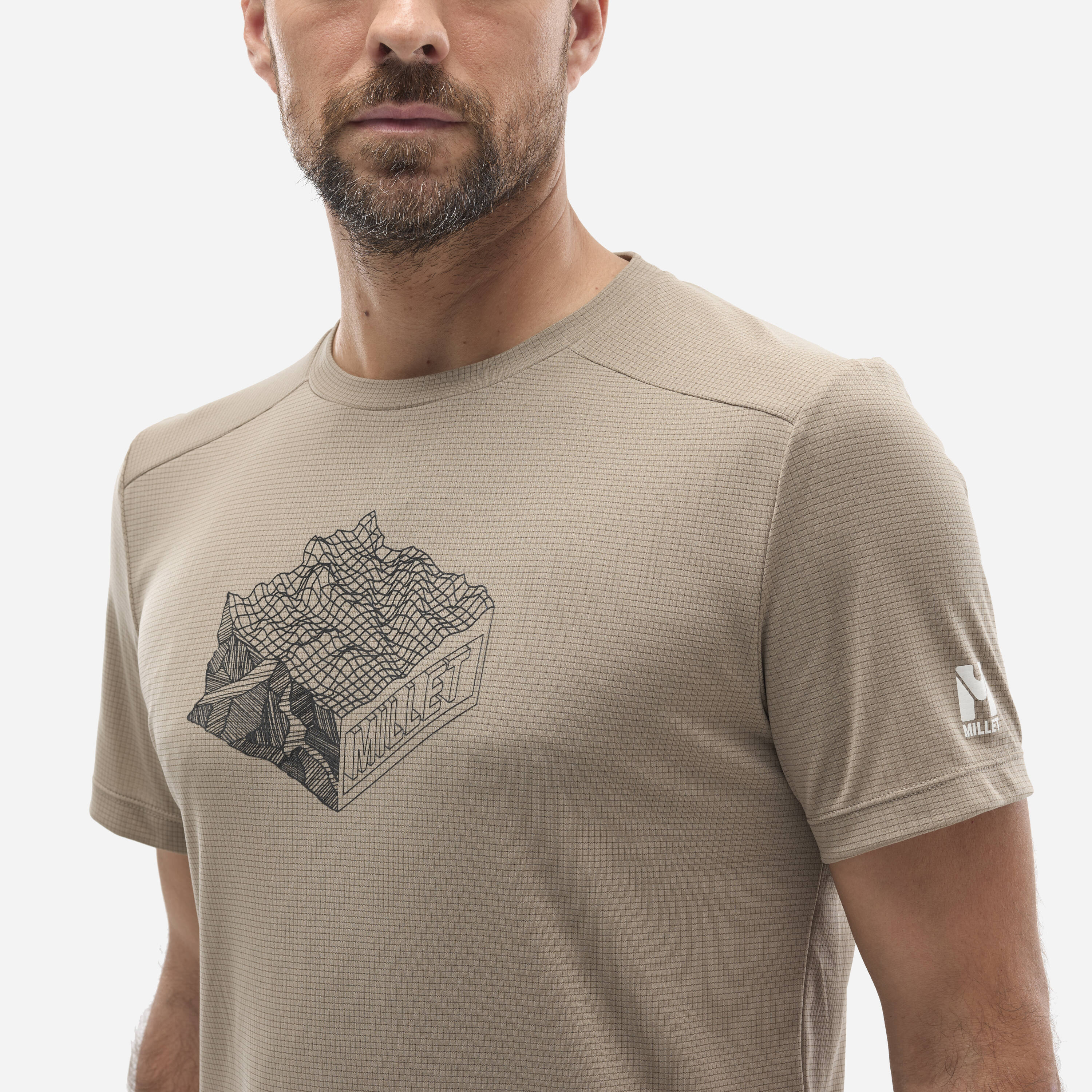 T-shirt Kamet Map TS SS M Bege-5
