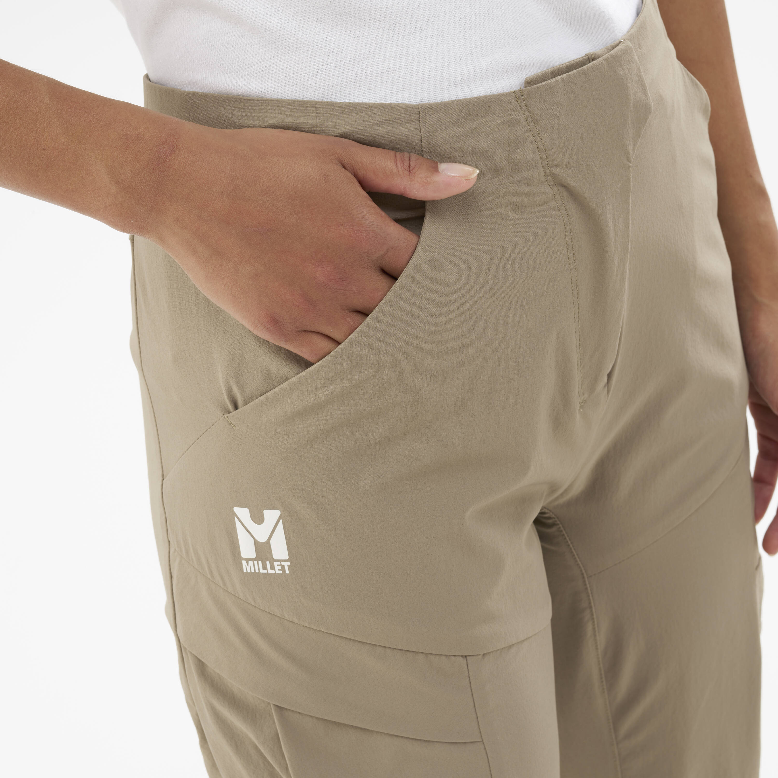 Pantalón CIMAÏ POLY PANT W Mujer - Gris Gris-4
