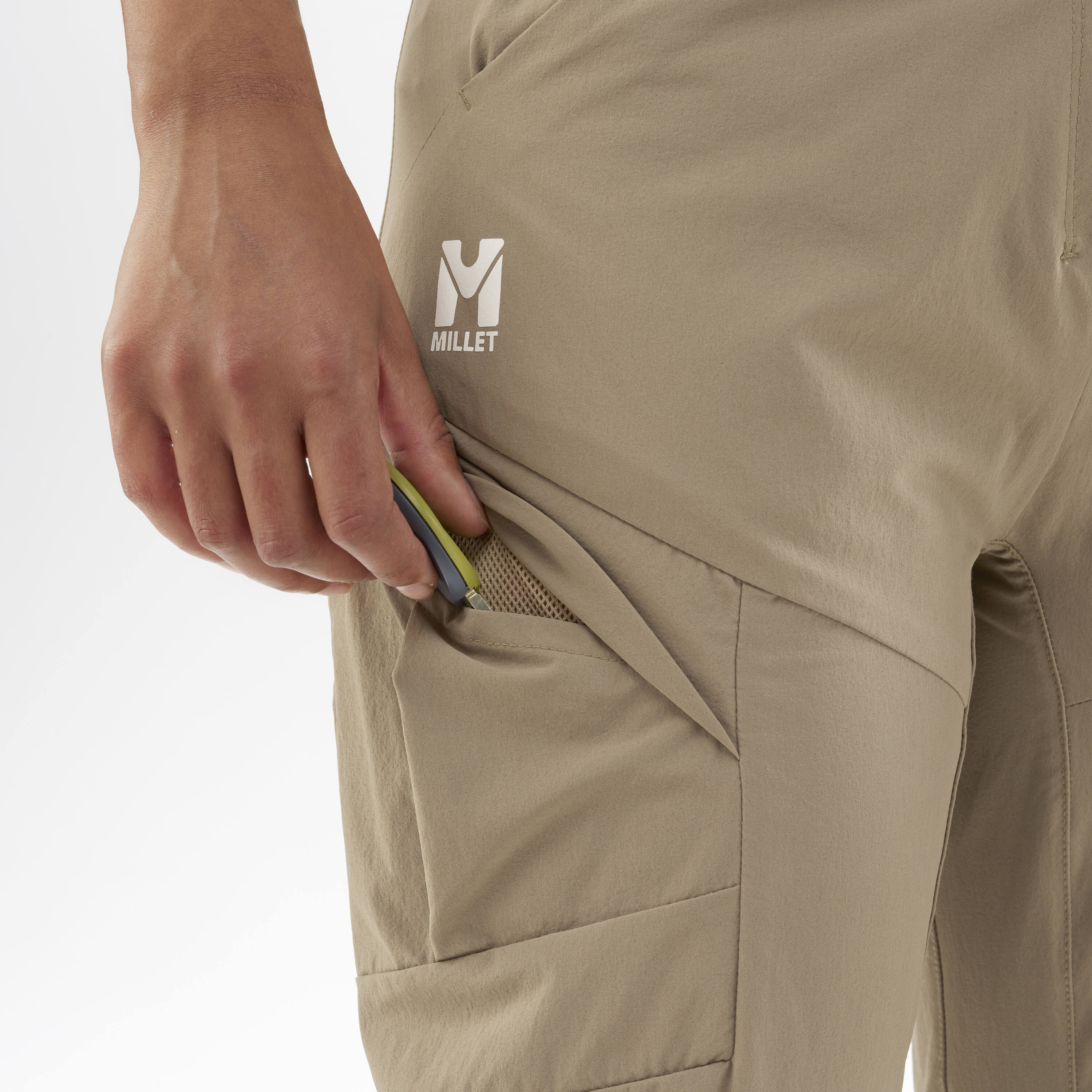 Pantalón CIMAÏ POLY PANT W Mujer - Gris Gris-5
