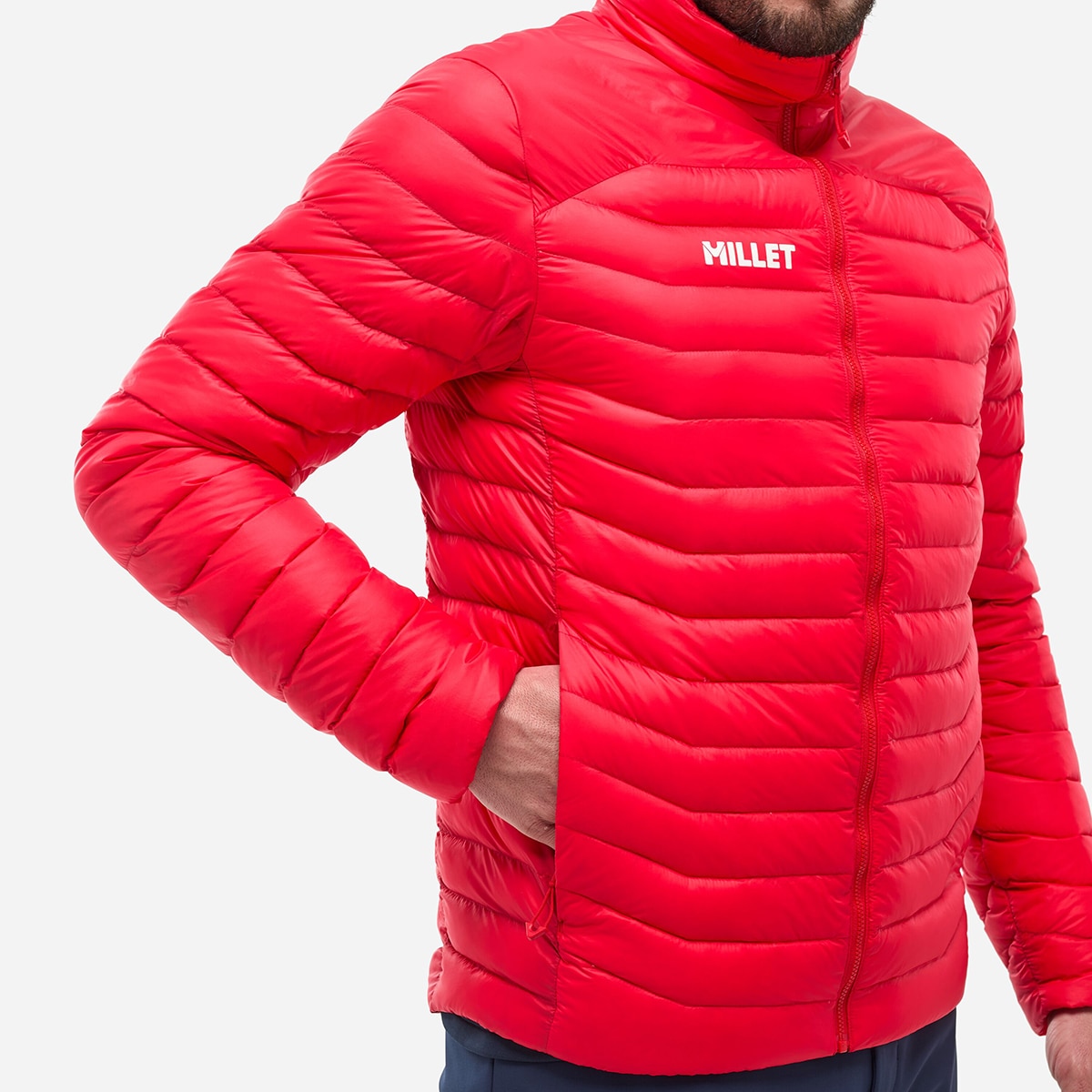 Chaqueta Montaña Hombre EVOLE LIGHT 700 JKT M Millet - Rojo Rojo-5