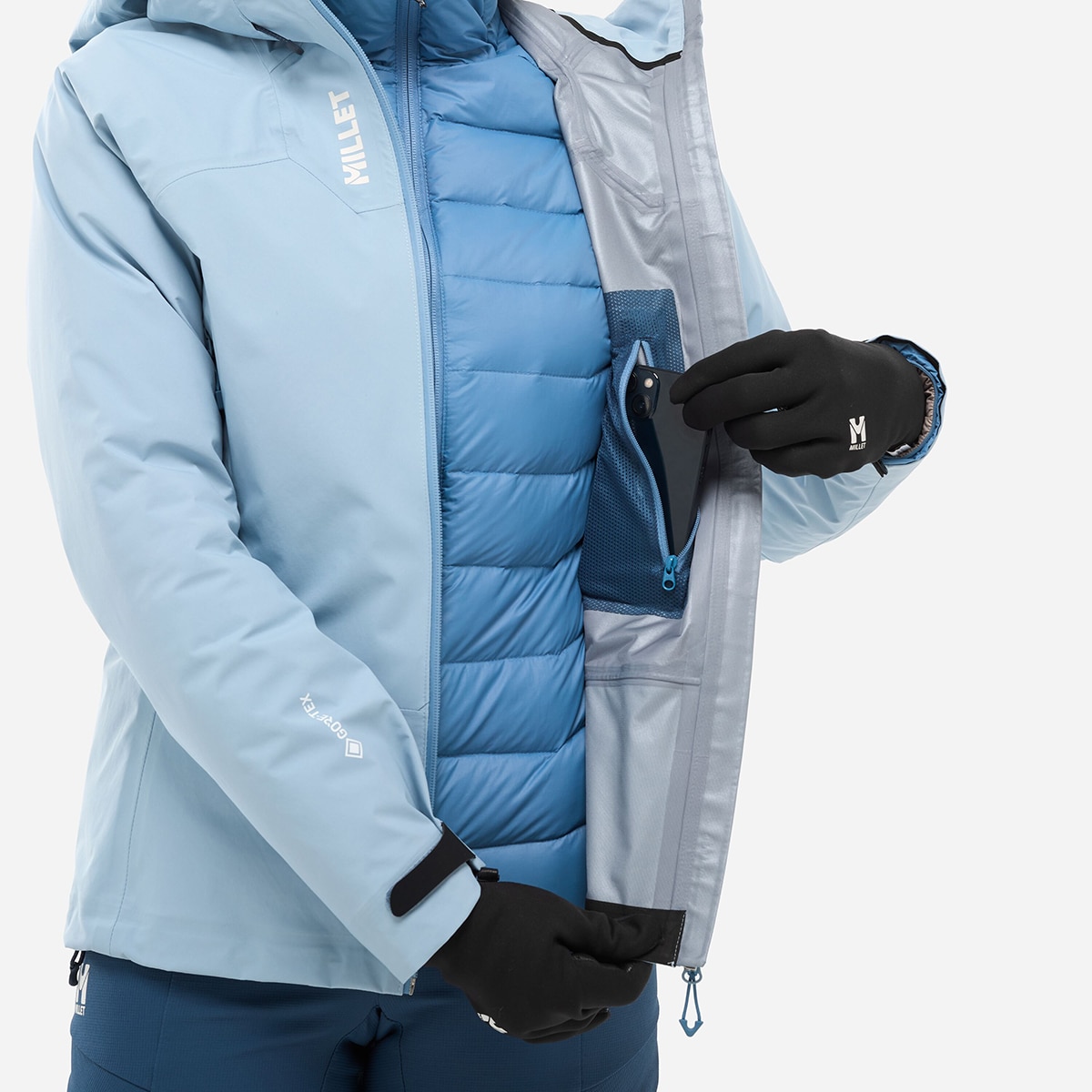Chaqueta Montaña Mujer KAMET GTX JKT W Millet - Azul Azul-7