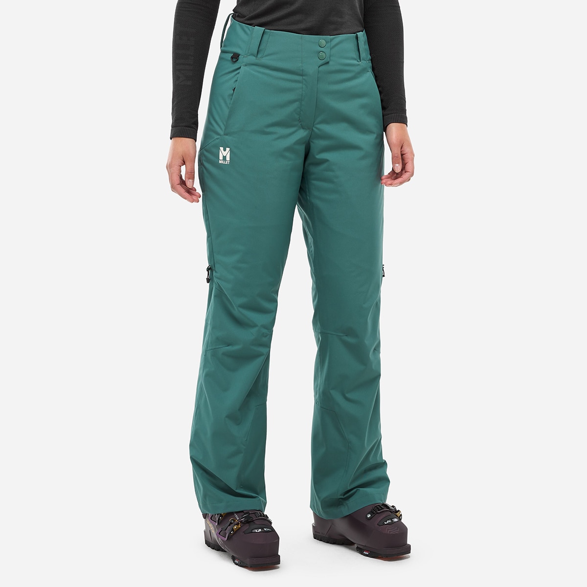 Pantalones Esquí Mujer GRANDS MONTETS PANT W Millet - Verde Verde-3