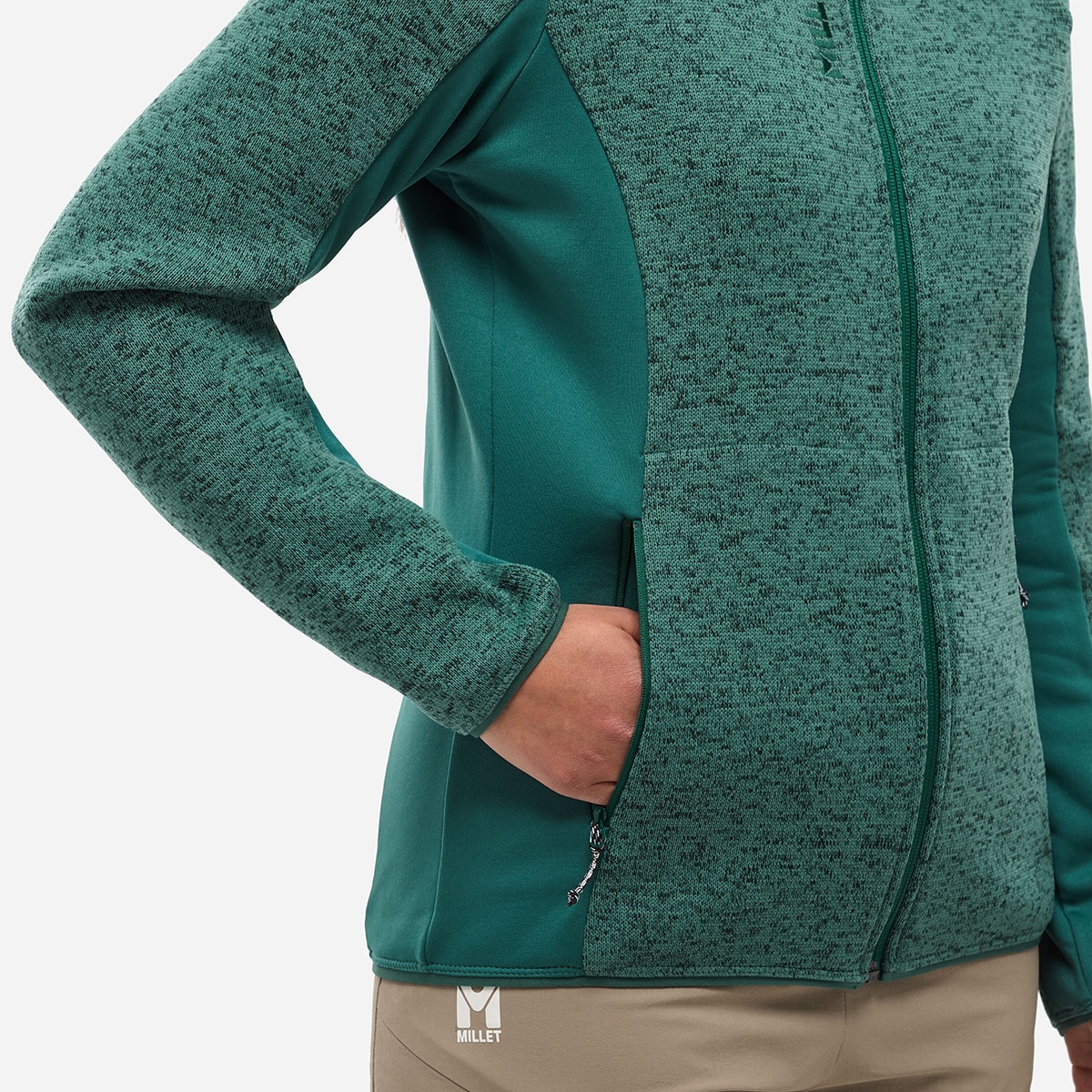 Imagen 5 de Chaqueta polar Montaña de Mujer CHAMONIX KNIT JKT W Millet - Verde Verde