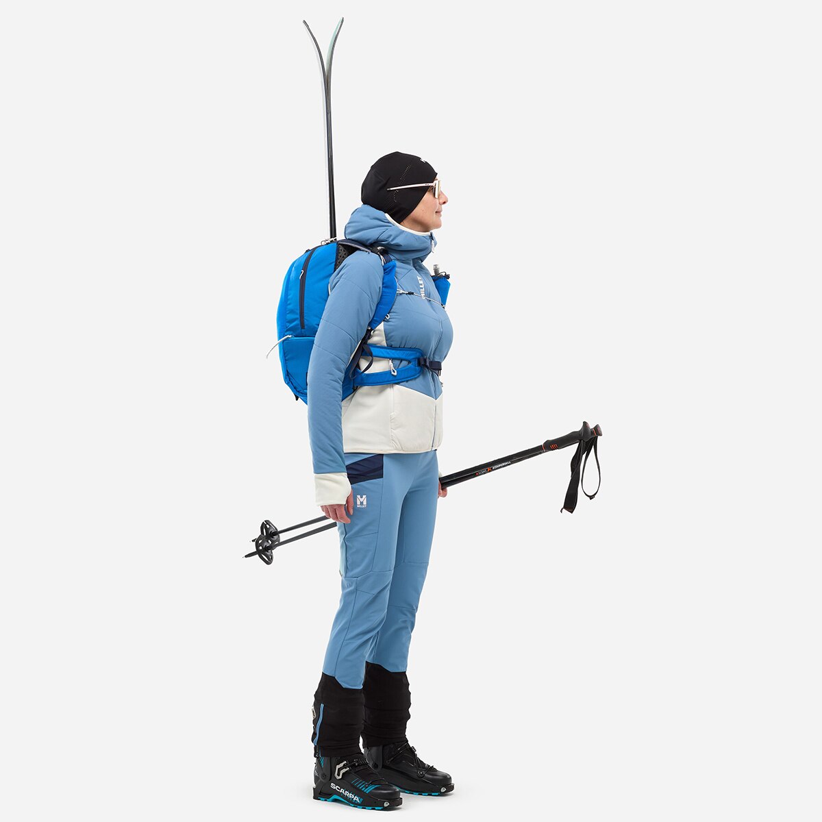 Imagen 2 de Chaqueta polar Esquí Mujer M WHITE PRIMALOFT HOODIE W Millet - Azul Azul