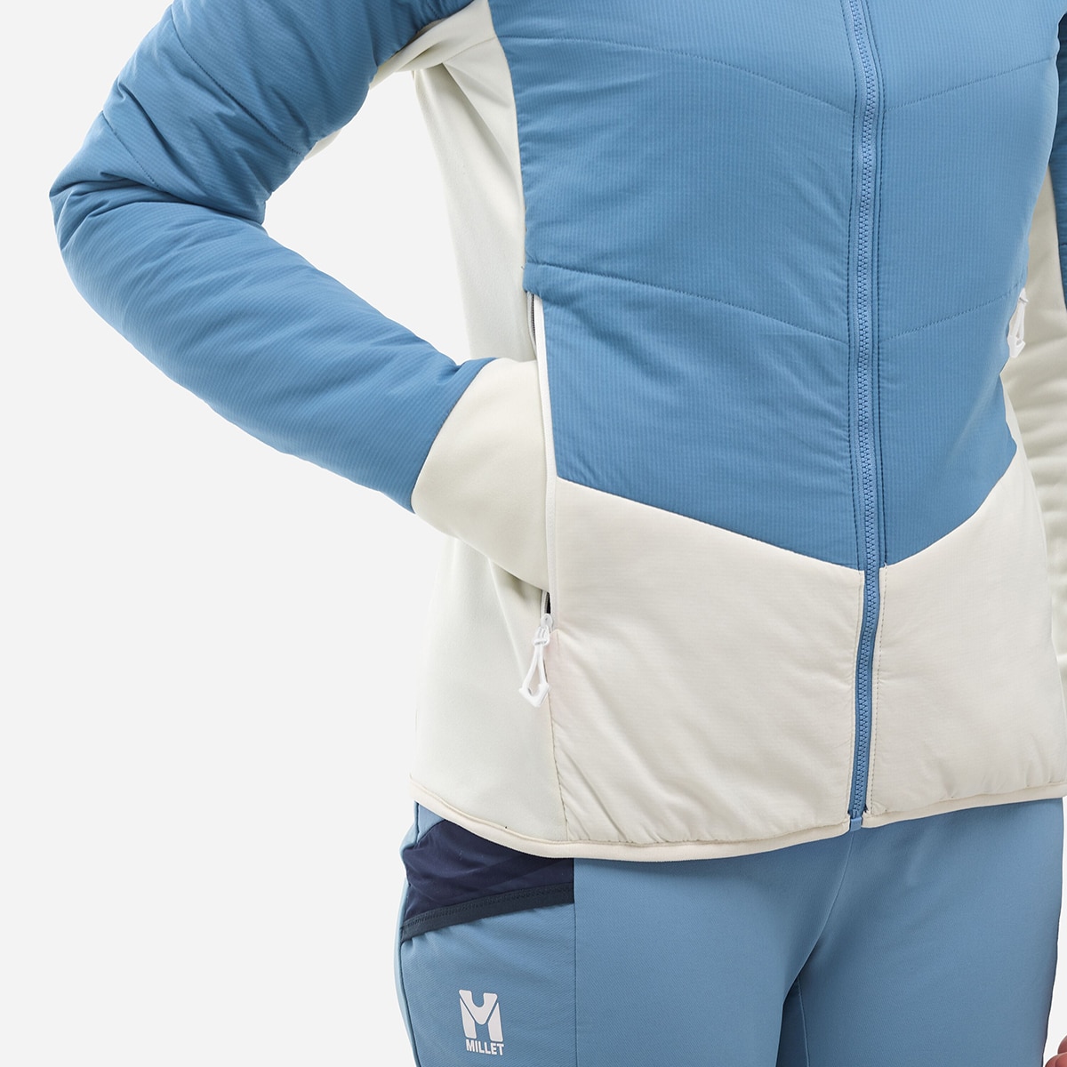 Imagen 6 de Chaqueta polar Esquí Mujer M WHITE PRIMALOFT HOODIE W Millet - Azul Azul