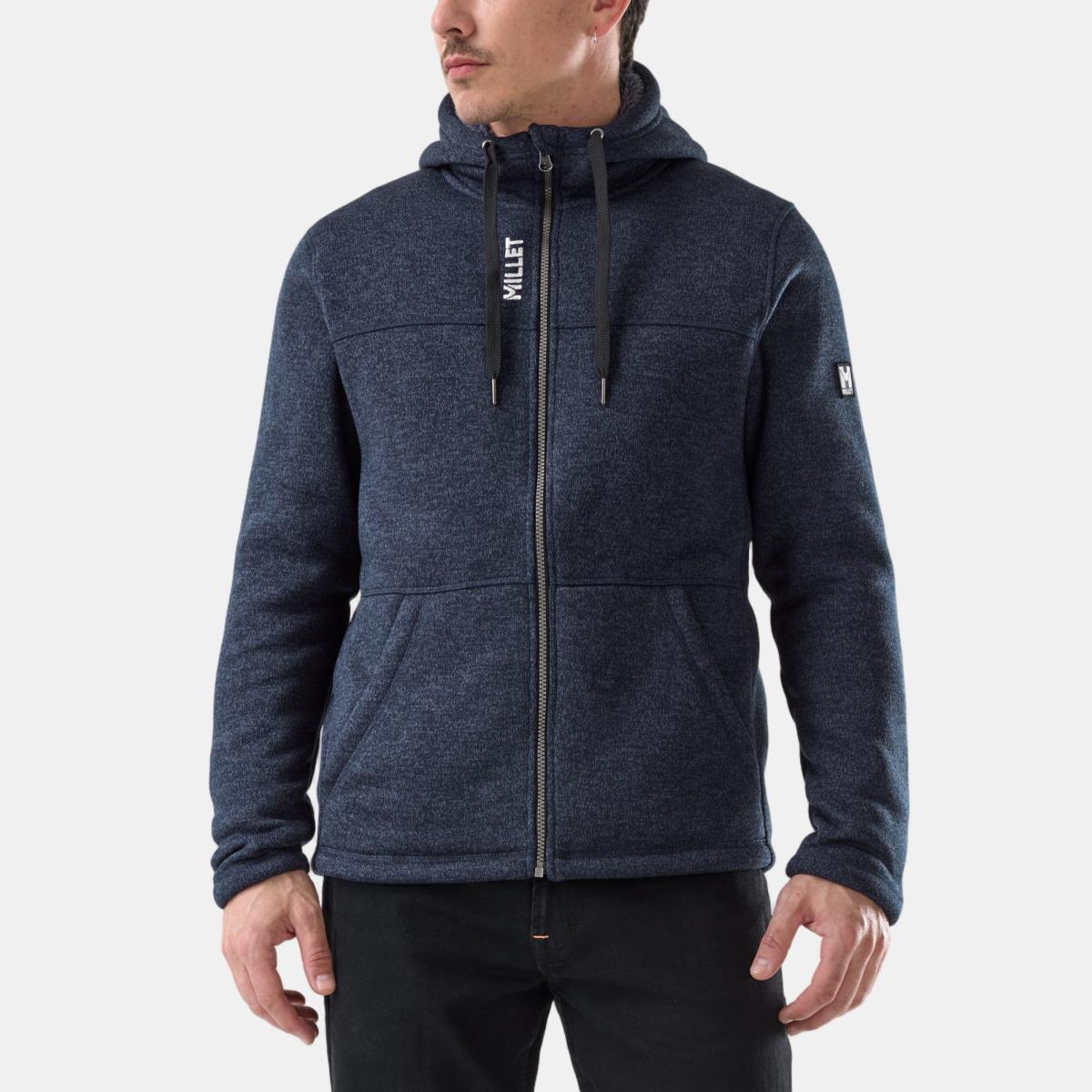 Forro polar Chamonix knitwarm hoodie m de hombre Millet - Azul Azul-1