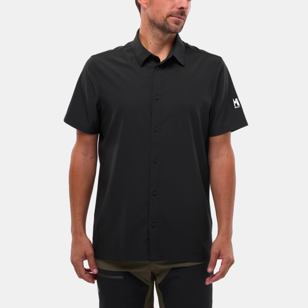 Imagen 0 de Camisas de Trekking de Hombre SENECA STRETCH SHIRT SS M MILLET Negro