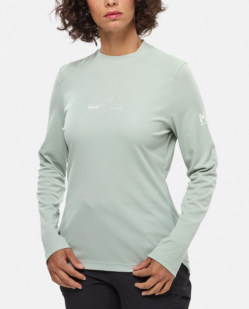 Imagen 0 de Camisetas de Montaña de Mujer KAMET TS LS W MILLET Verde