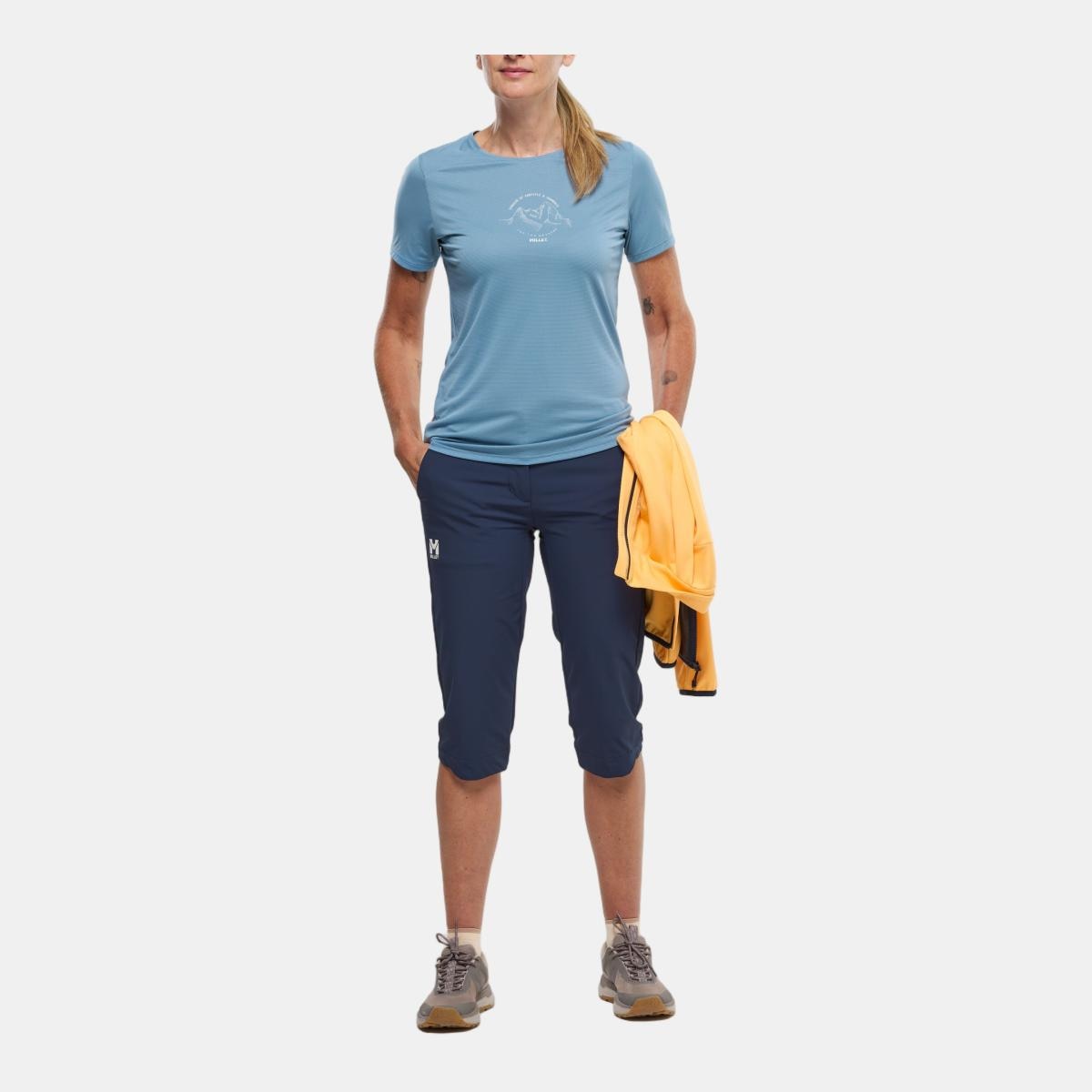 Camisetas de Trekking de Mujer UBIC LIGHT TS SS W MILLET - Azul Azul-3