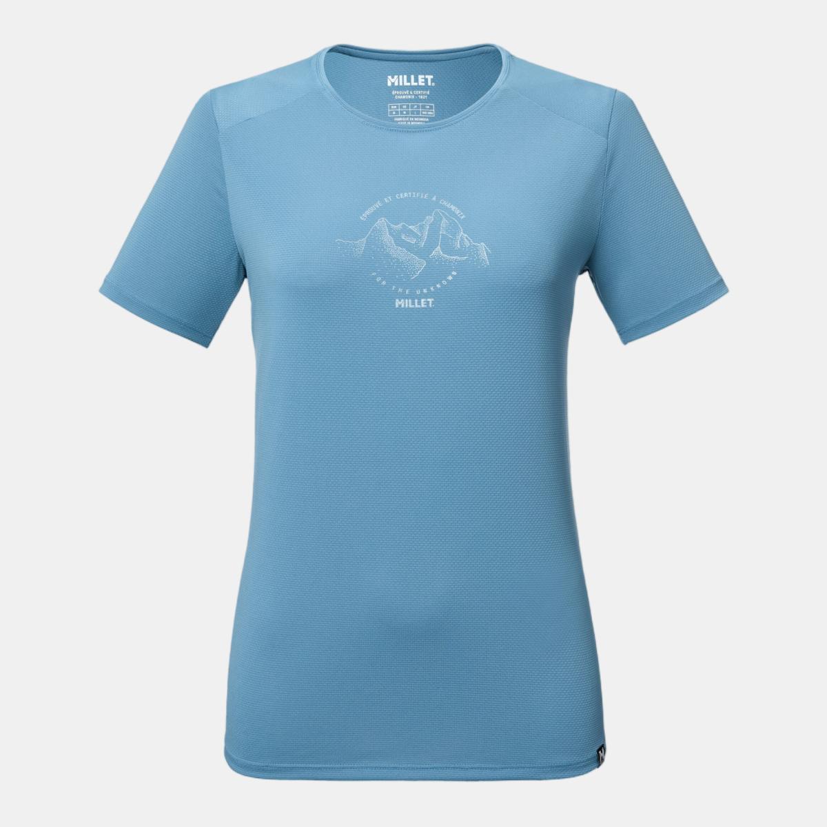 Camisetas de Trekking de Mujer UBIC LIGHT TS SS W MILLET - Azul Azul-4