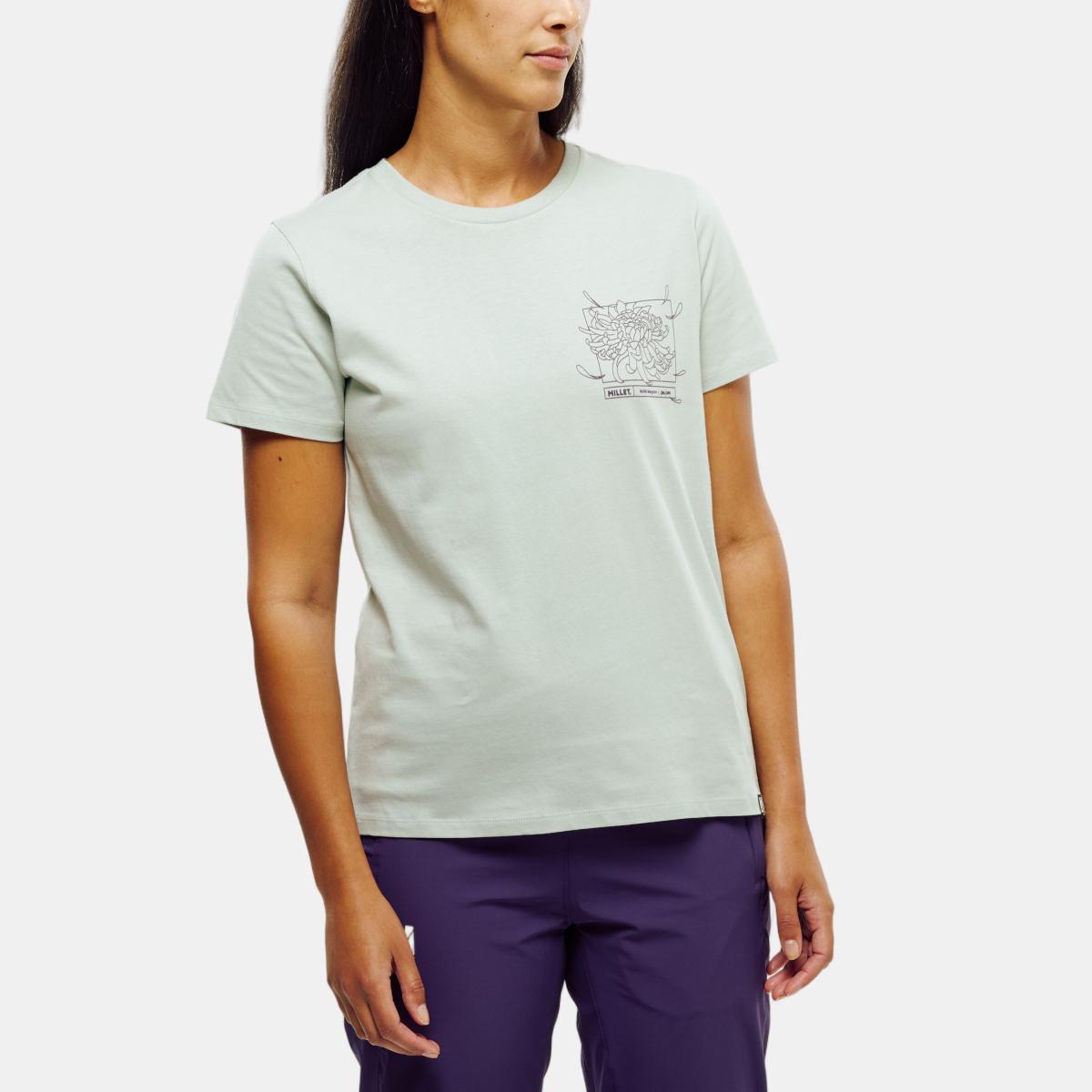 Camisetas de Montaña de Mujer CIMAÏ COLLAB TS SS W MILLET - Verde Verde-1