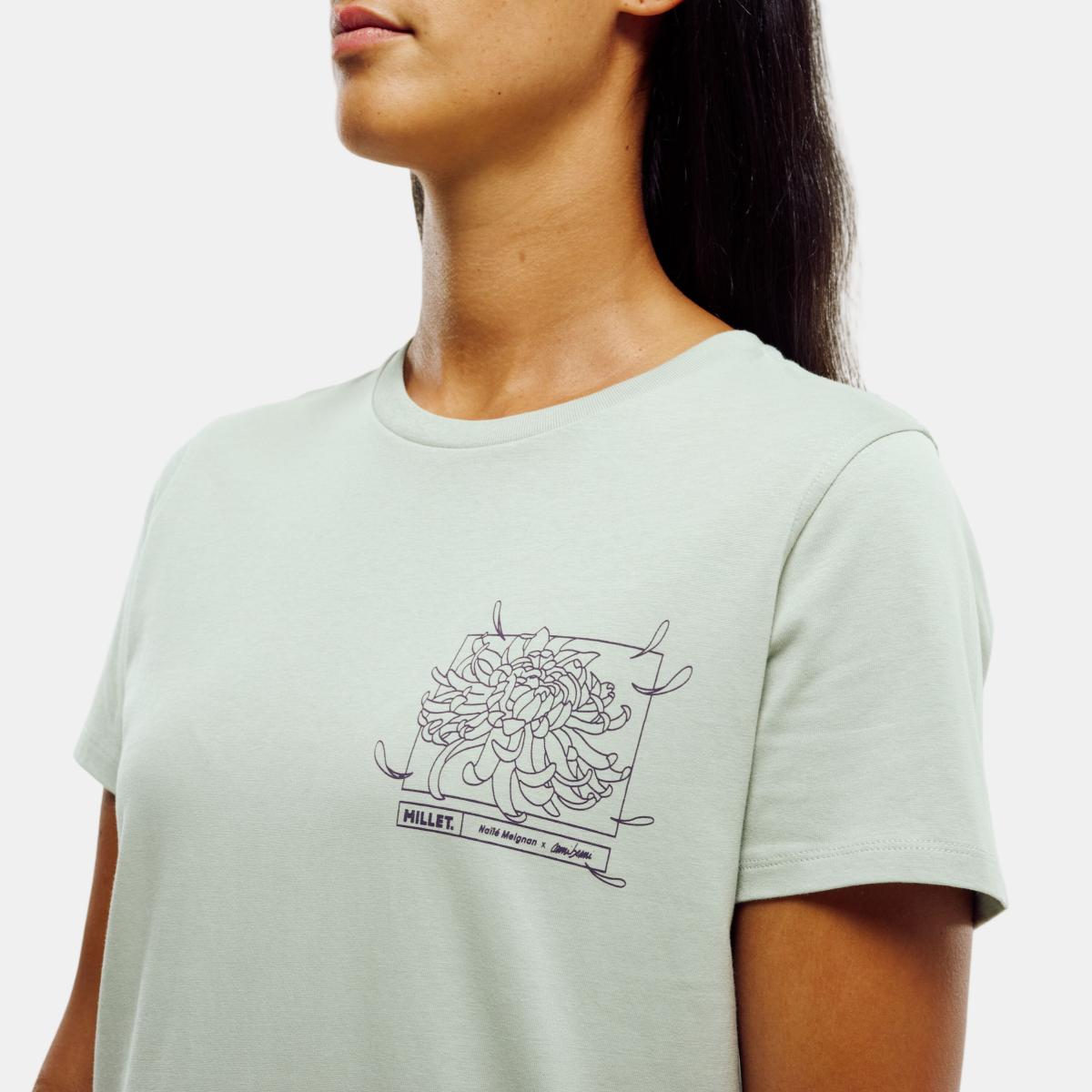 Camisetas de Montaña de Mujer CIMAÏ COLLAB TS SS W MILLET - Verde Verde-3