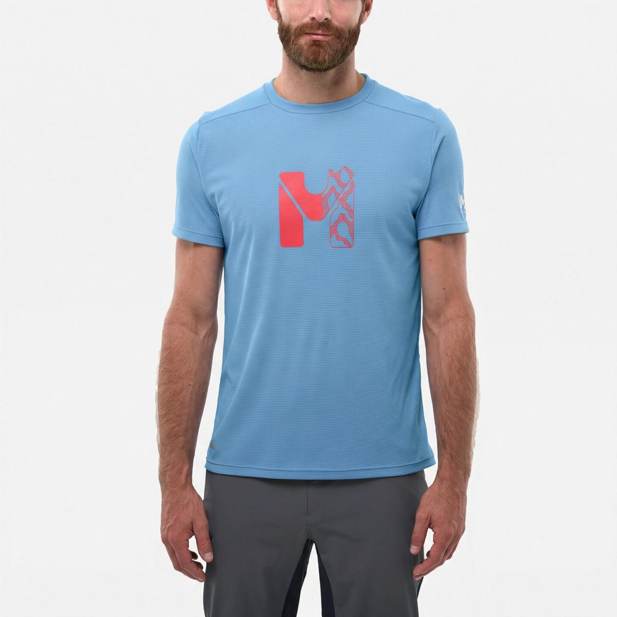 Imagen 0 de Camisetas de Montaña de Hombre KAMET MAP TS SS M MILLET Azul