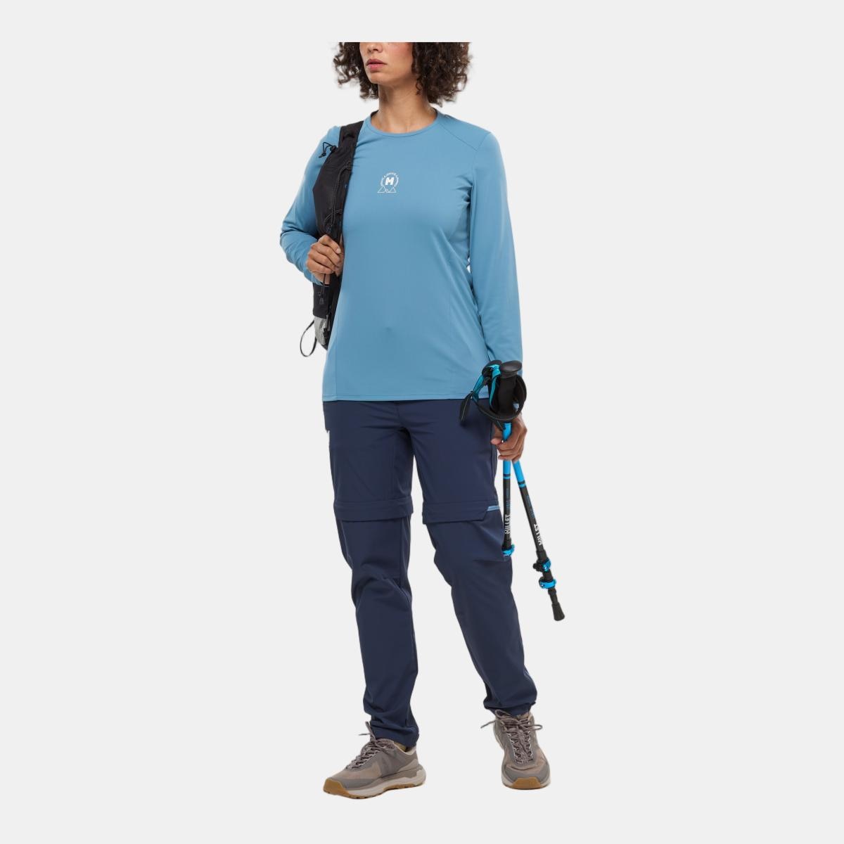 Camisetas de Trekking de Mujer SENECA TS LS UV W MILLET - Azul Azul-3
