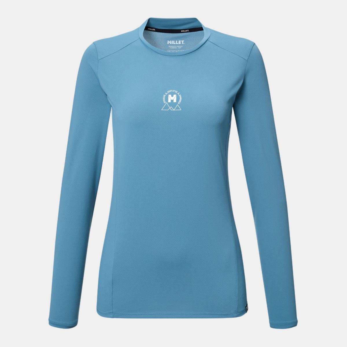Camisetas de Trekking de Mujer SENECA TS LS UV W MILLET - Azul Azul-4