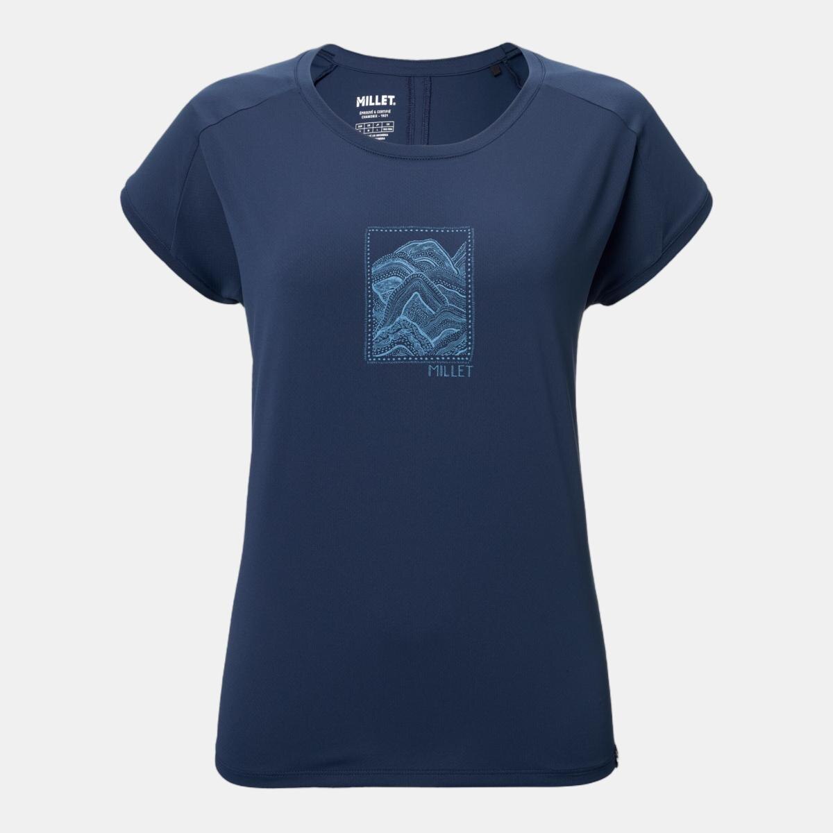 Camisetas de Trekking de Mujer SENECA TS SS W MILLET - Azul marino Azul marino-4