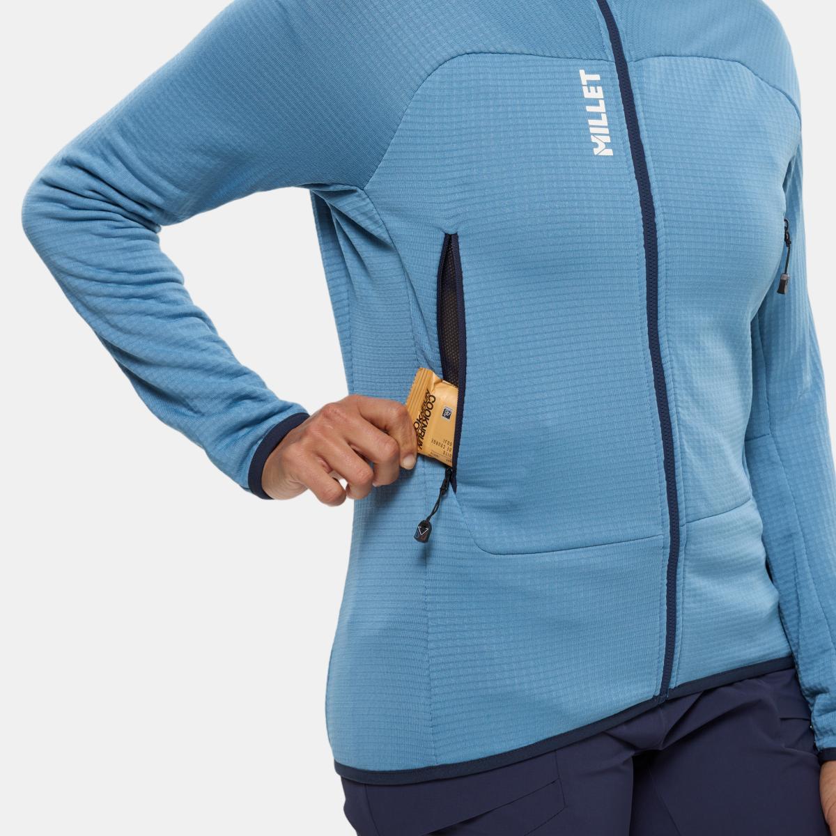 Forros polares de Montaña de Mujer FUSION GRID JKT W MILLET - Azul Azul-3