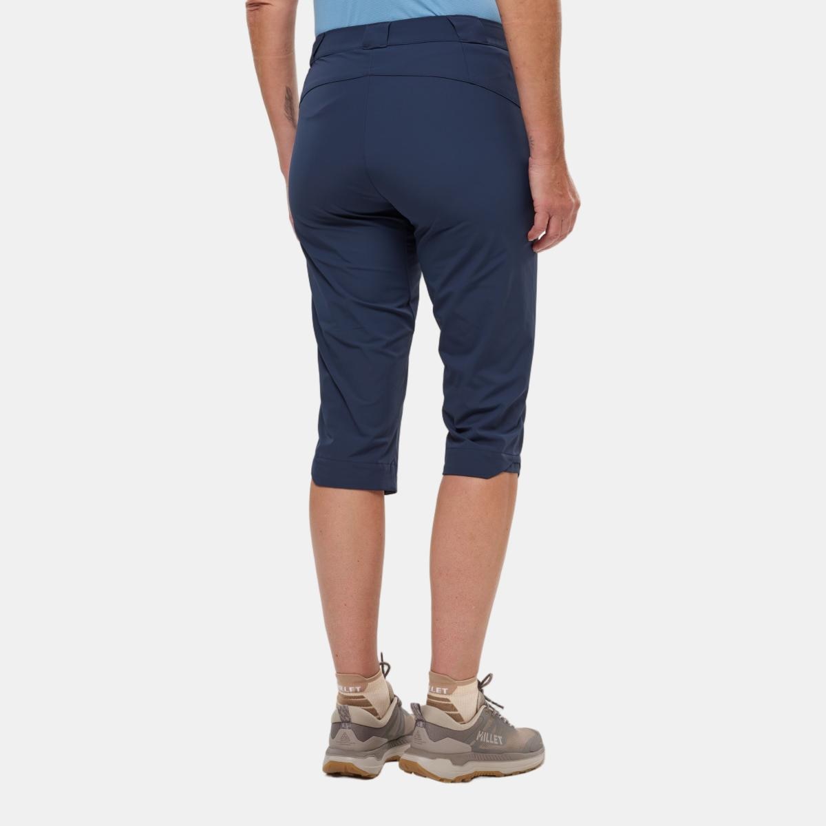 Pantalones de Trekking de Mujer UBIC STRETCH 3/4 PANT W MILLET - Azul marino Azul marino-2