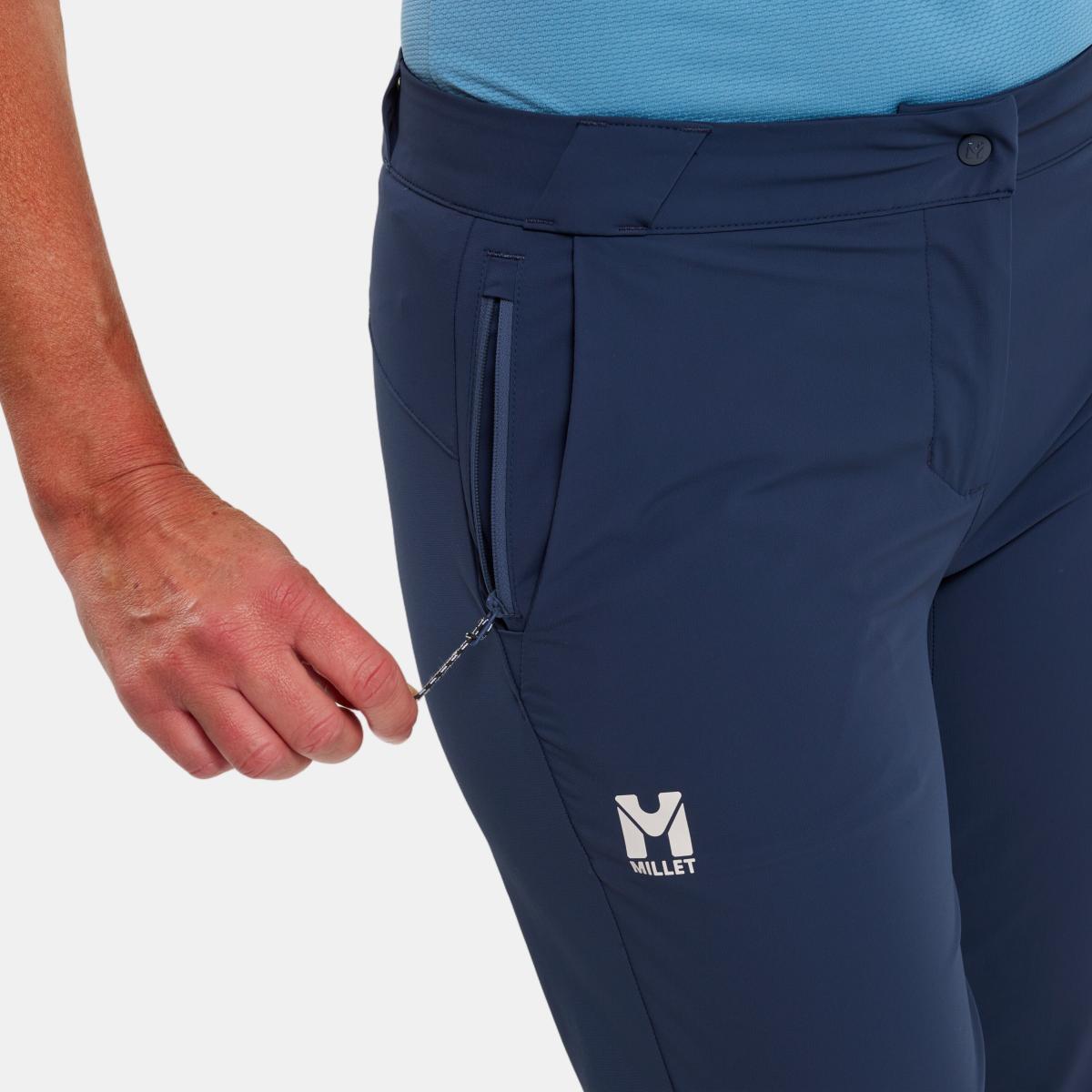 Pantalones de Trekking de Mujer UBIC STRETCH 3/4 PANT W MILLET - Azul marino Azul marino-3
