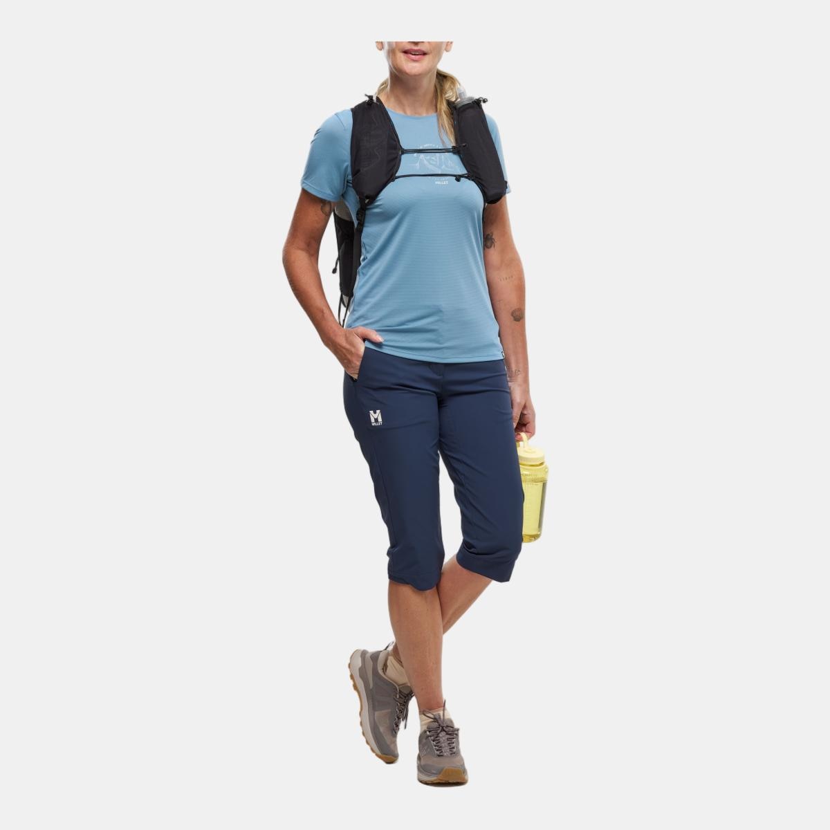 Pantalones de Trekking de Mujer UBIC STRETCH 3/4 PANT W MILLET - Azul marino Azul marino-4