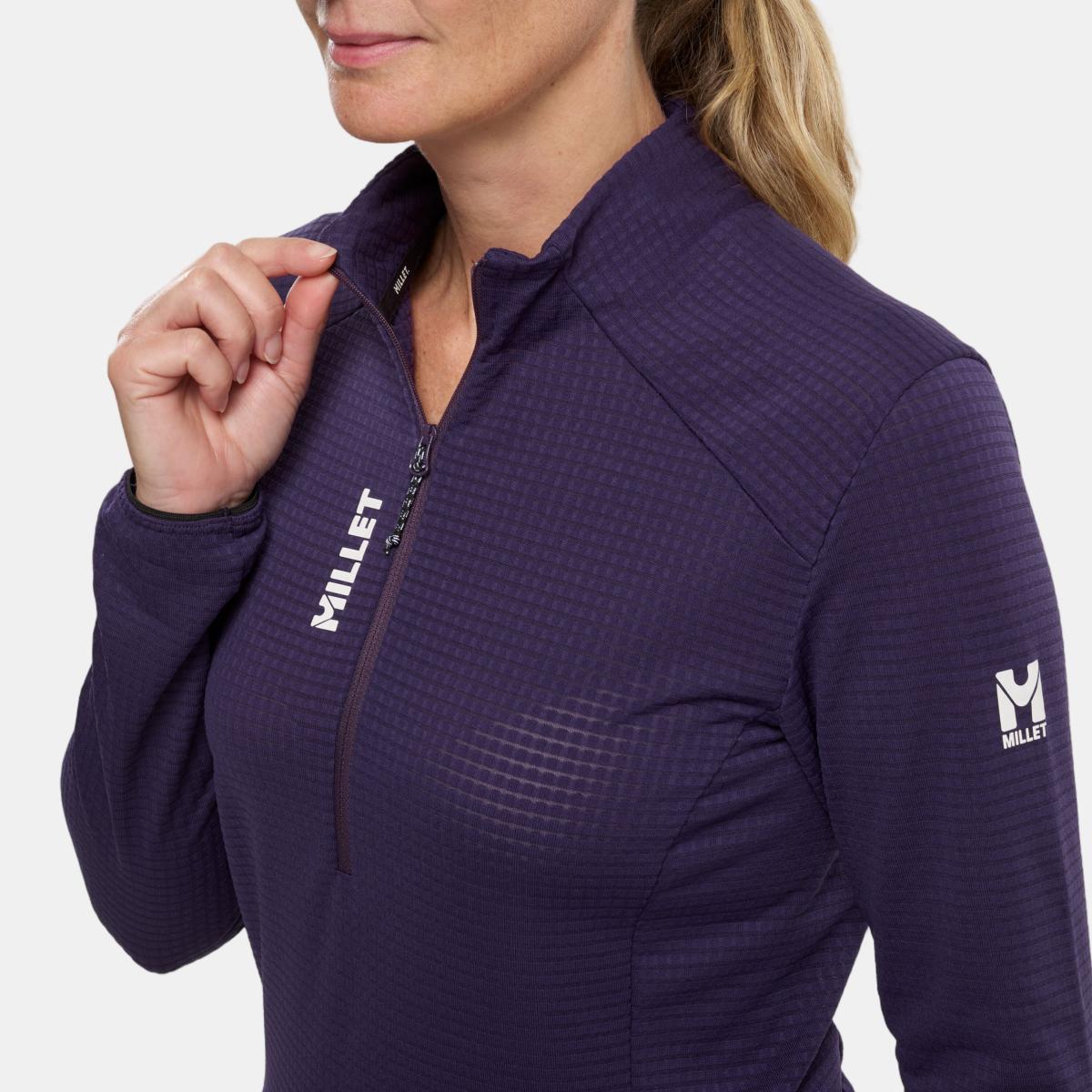 Imagen 3 de Forros polares de Trekking de Mujer PARMELAN LIGHT FLEECE PO W MILLET - Violeta Violeta