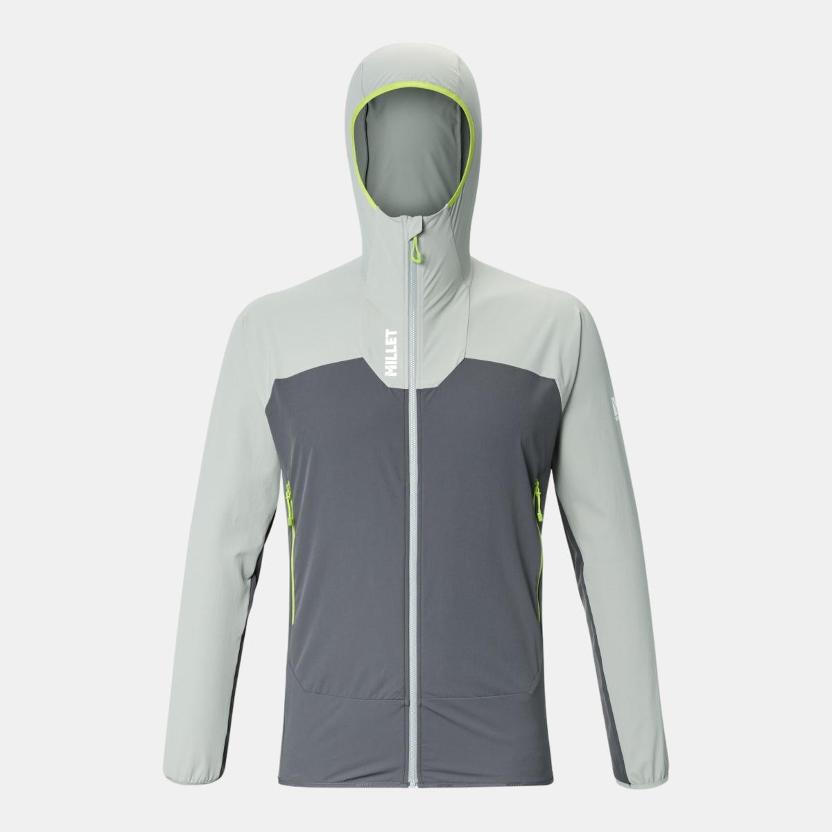 Softshells de Montaña de Hombre KAMET XCS LIGHT HOODIE M MILLET - Gris Gris-3