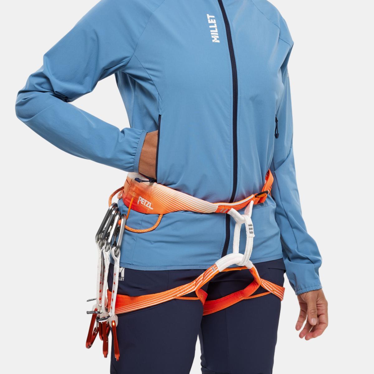 Softshells de Montaña de Mujer KAMET XCS LIGHT HOODIE W MILLET - Azul Azul-1