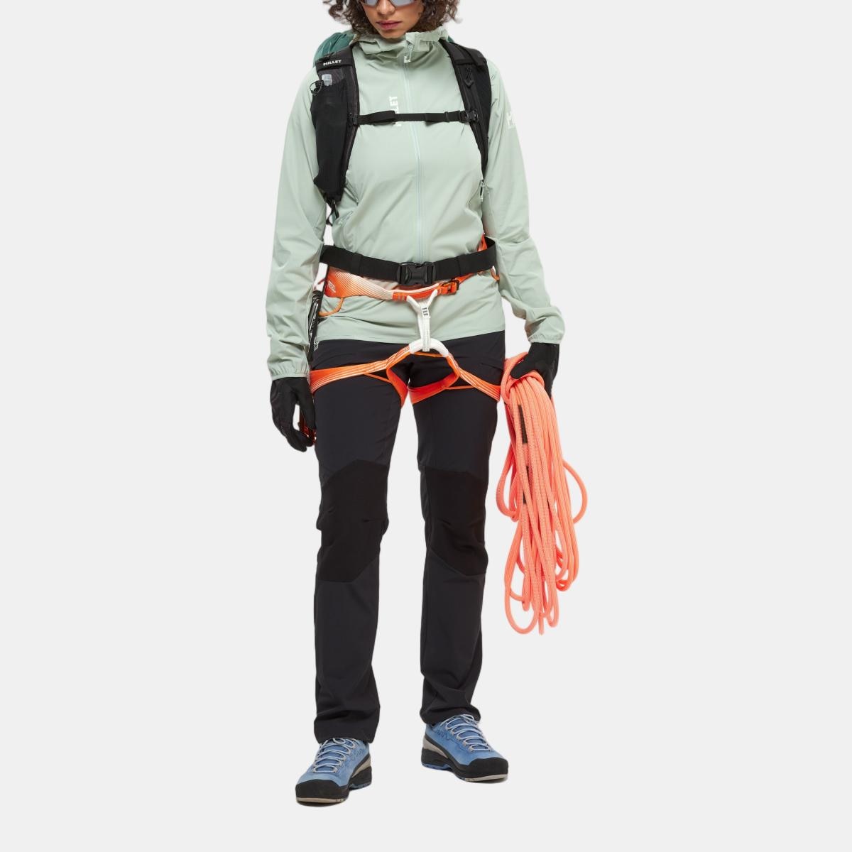 Softshells de Montaña de Mujer KAMET XCS LIGHT HOODIE W MILLET - Verde Verde-3