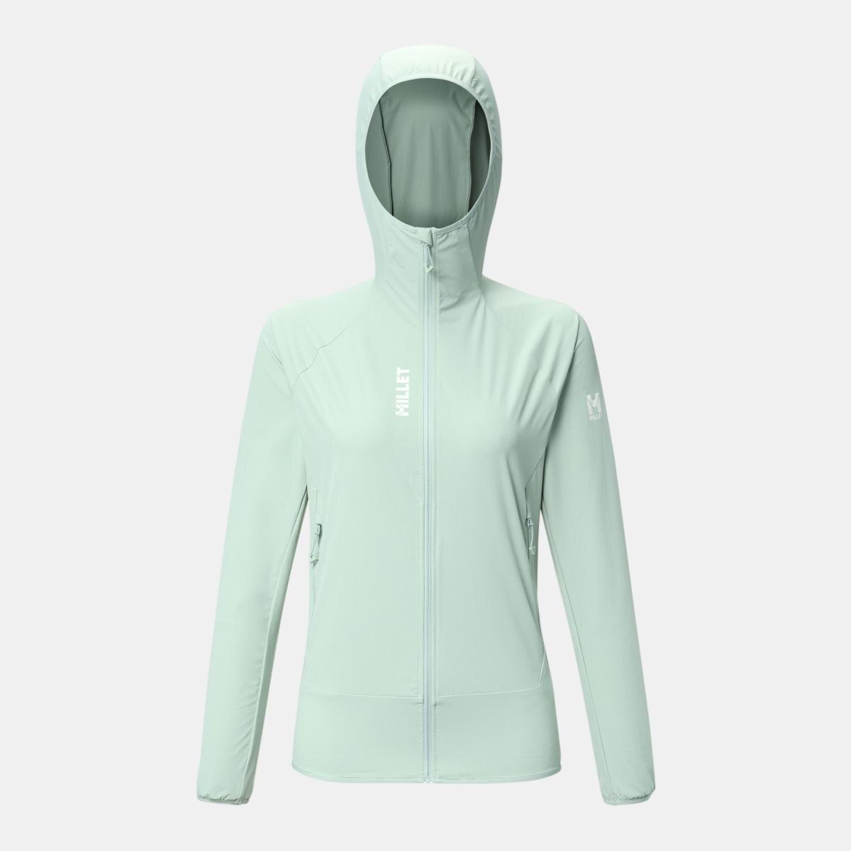 Softshells de Montaña de Mujer KAMET XCS LIGHT HOODIE W MILLET - Verde Verde-4