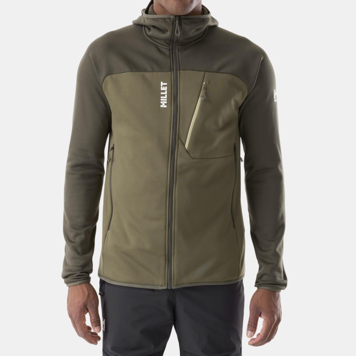 Millet Forro Polar de Hombre SENECA FLEECE HOODIE M Montaña Verde militar