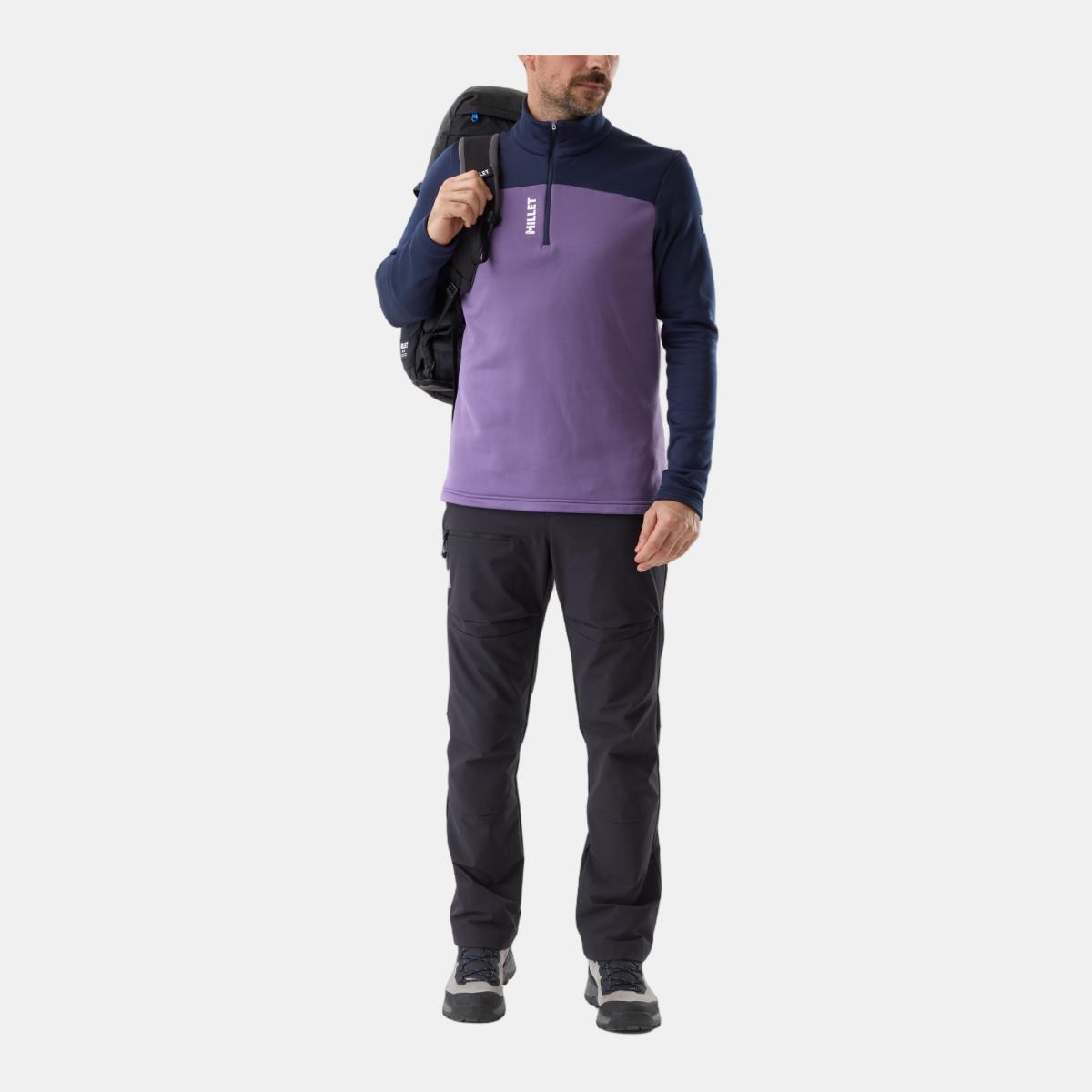 Forro Polar de Hombre Media Cremallera SENECA FLEECE PO M Montaña Millet - Negro Negro-2