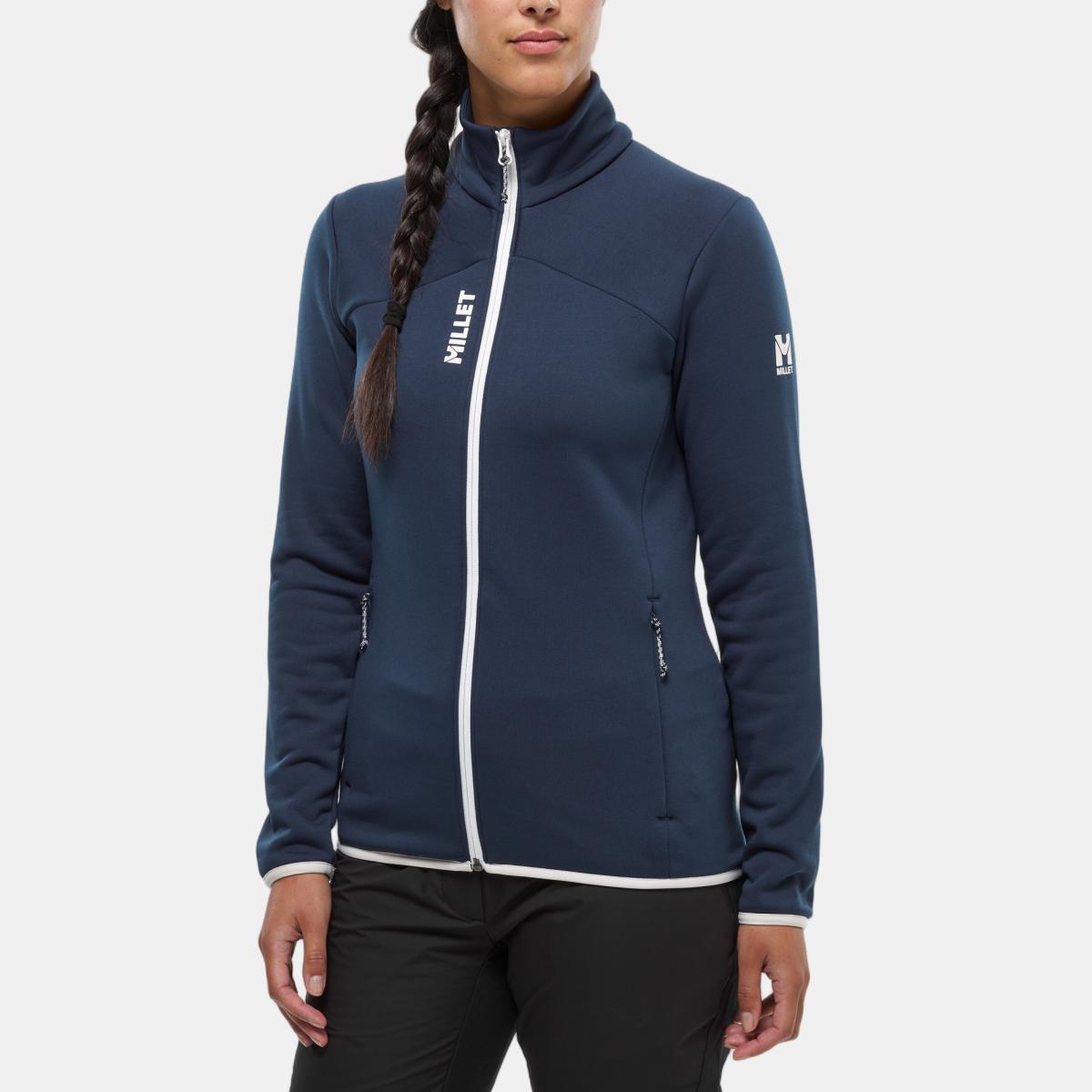 Forro Polar de Mujer SENECA FLEECE JKT W Montaña Millet - Negro Negro-1