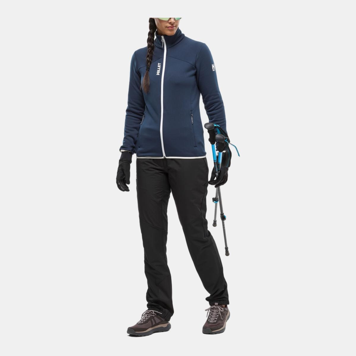 Forro Polar de Mujer SENECA FLEECE JKT W Montaña Millet - Negro Negro-2