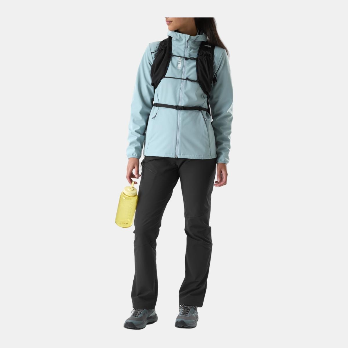 Chaqueta de Mujer Softshell SENECA SHIELD HOODIE W Montaña Millet - Turquesa Turquesa-2