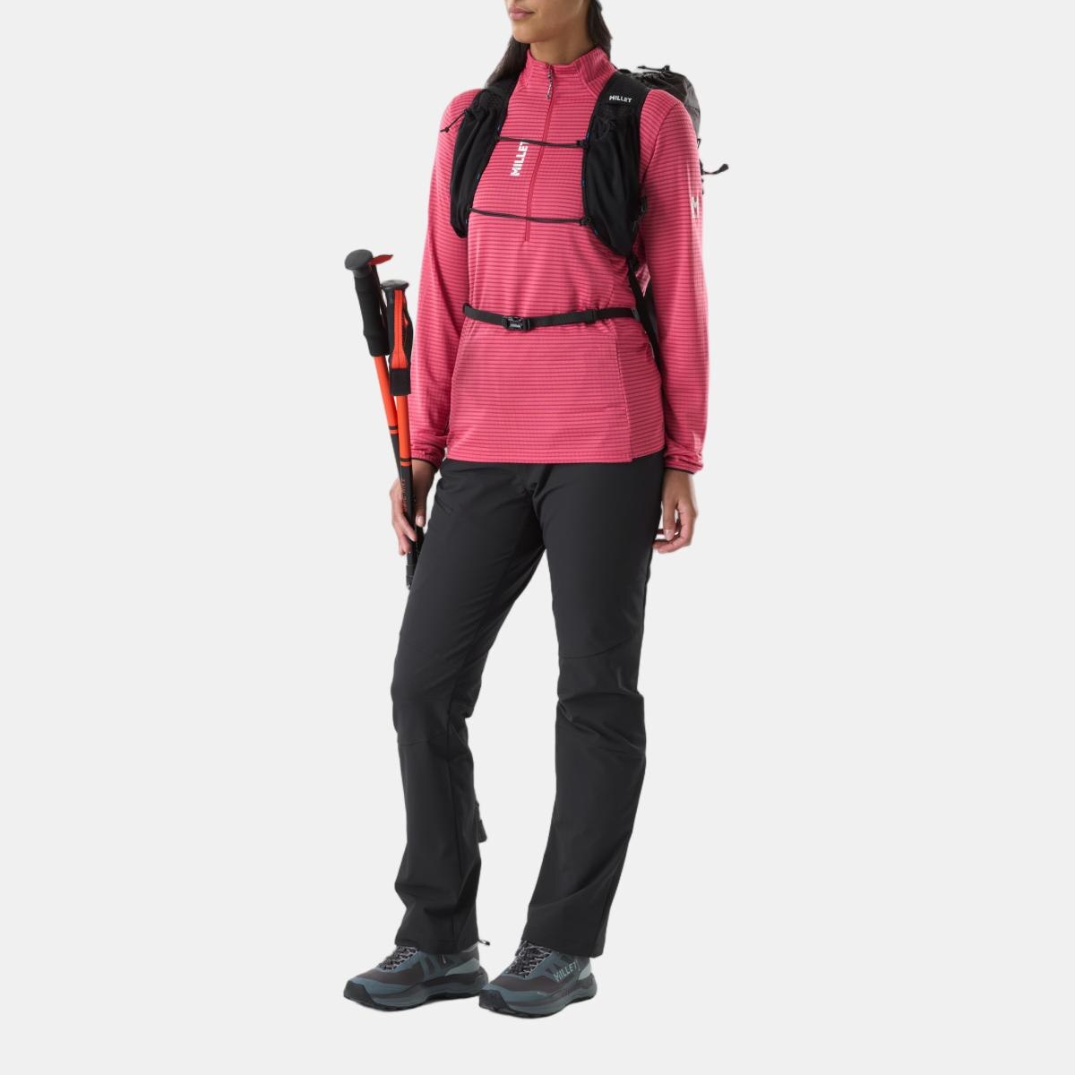 Imagen 2 de Forros Polar de Mujer Media Cremallera PARMELAN LIGHT FLEECE PO W Montaña Millet - Rosa Rosa