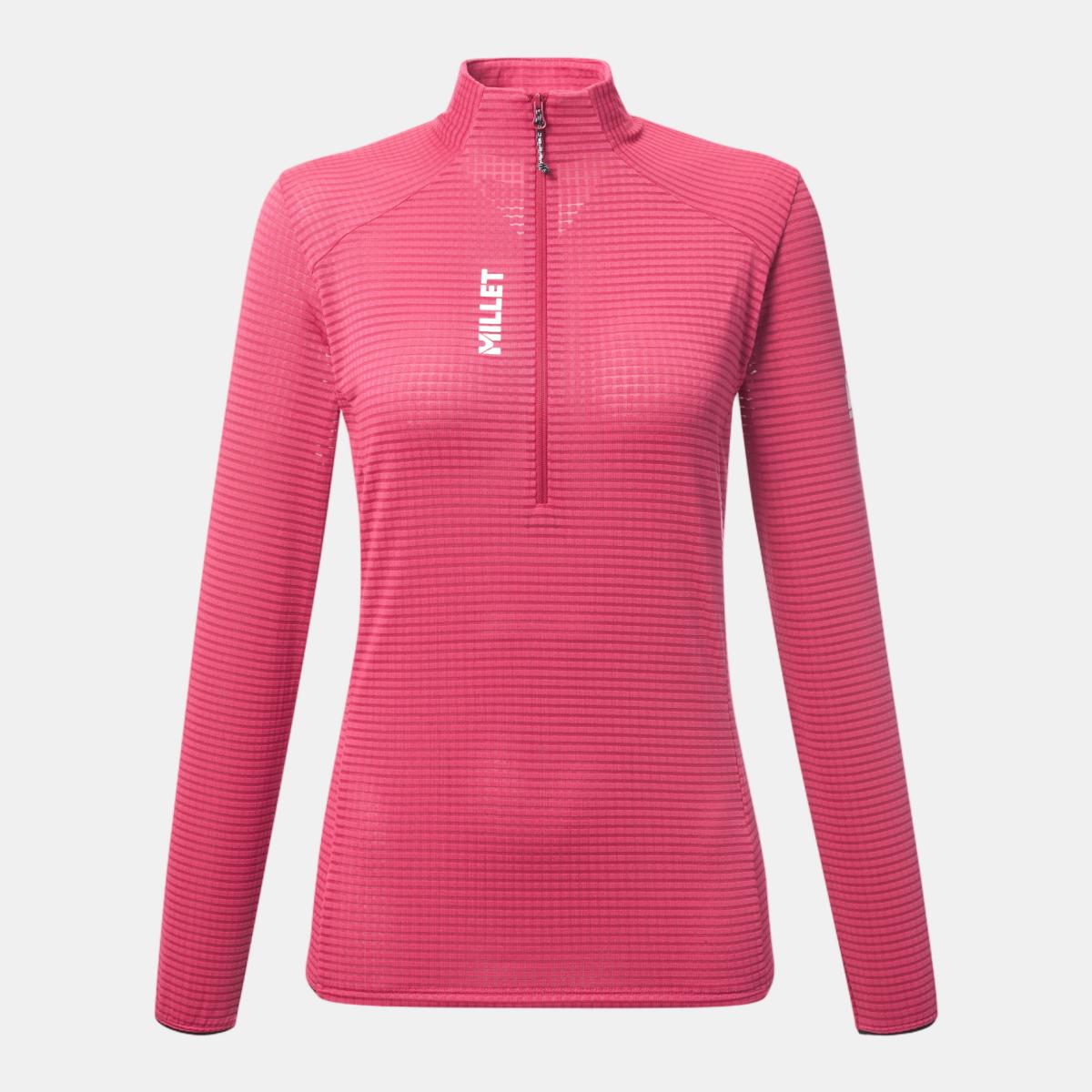 Imagen 5 de Forros Polar de Mujer Media Cremallera PARMELAN LIGHT FLEECE PO W Montaña Millet - Rosa Rosa