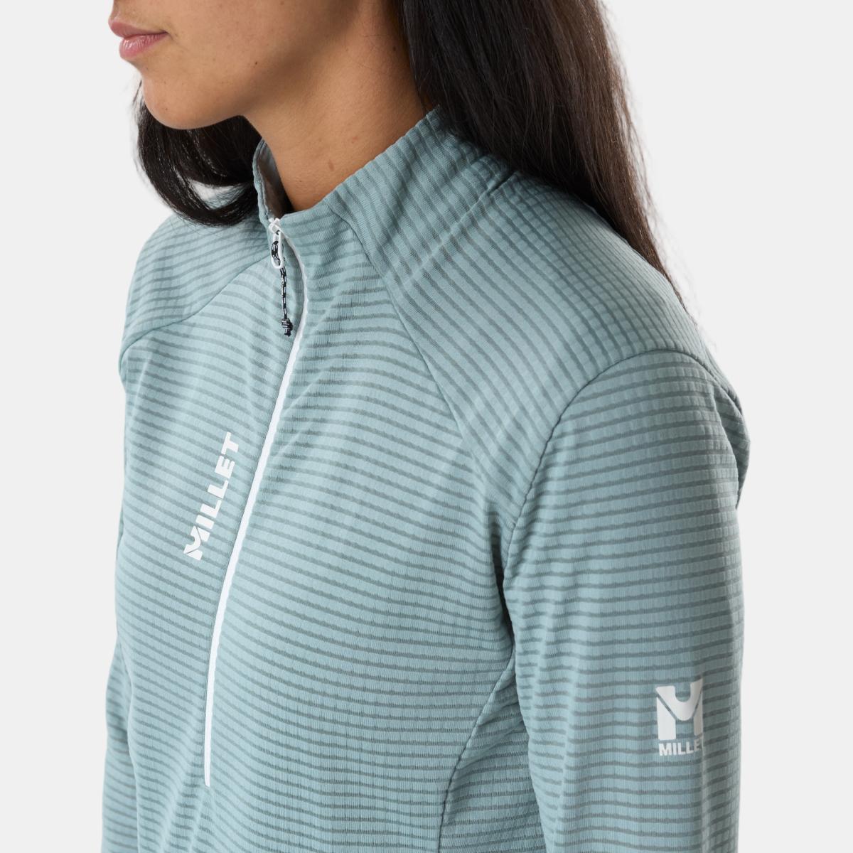 Imagen 4 de Forros Polar de Mujer Media Cremallera PARMELAN LIGHT FLEECE PO W Montaña Millet - Turquesa Turquesa